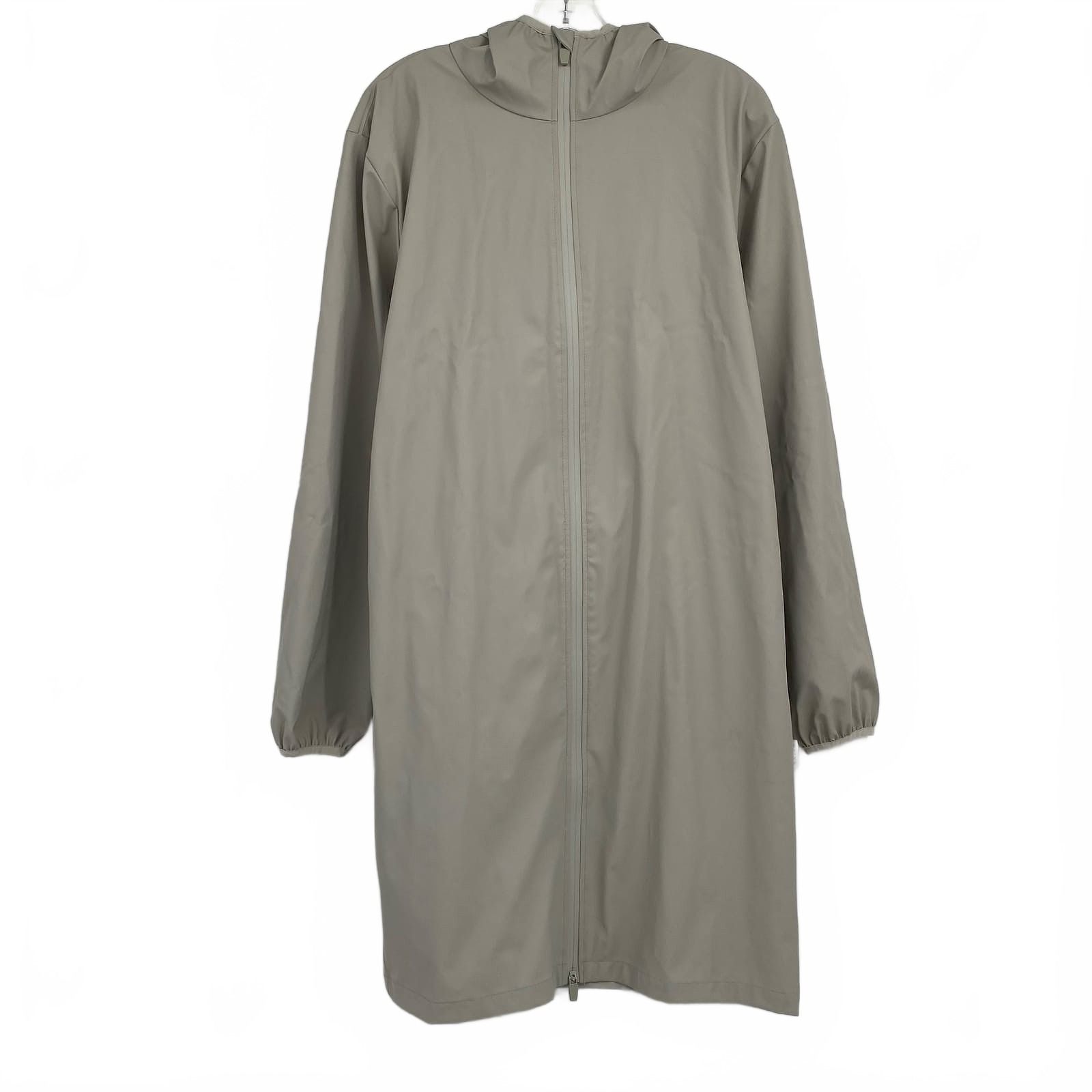 Rains Gray Long Rain Coat