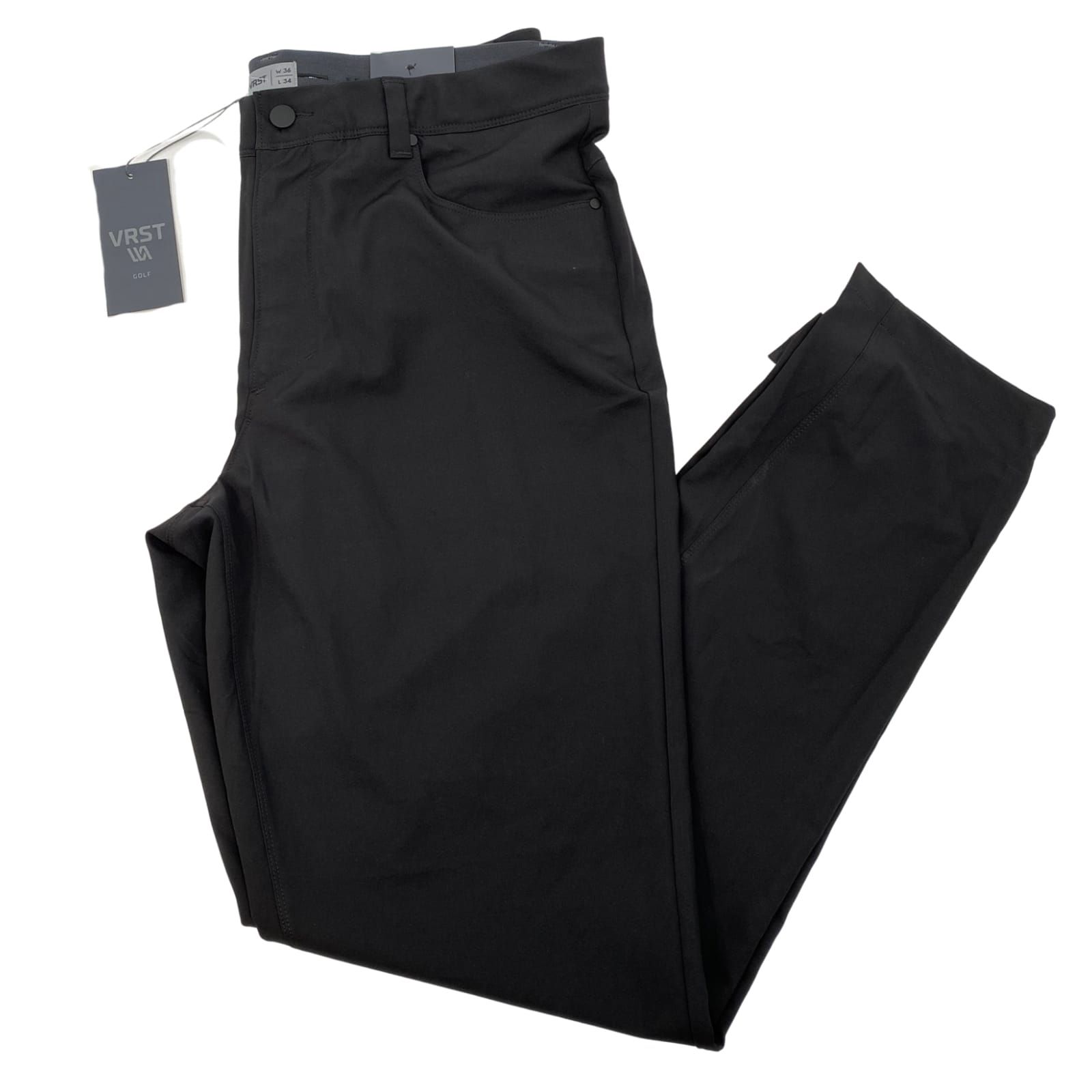 VRST Black Athletic Chinos