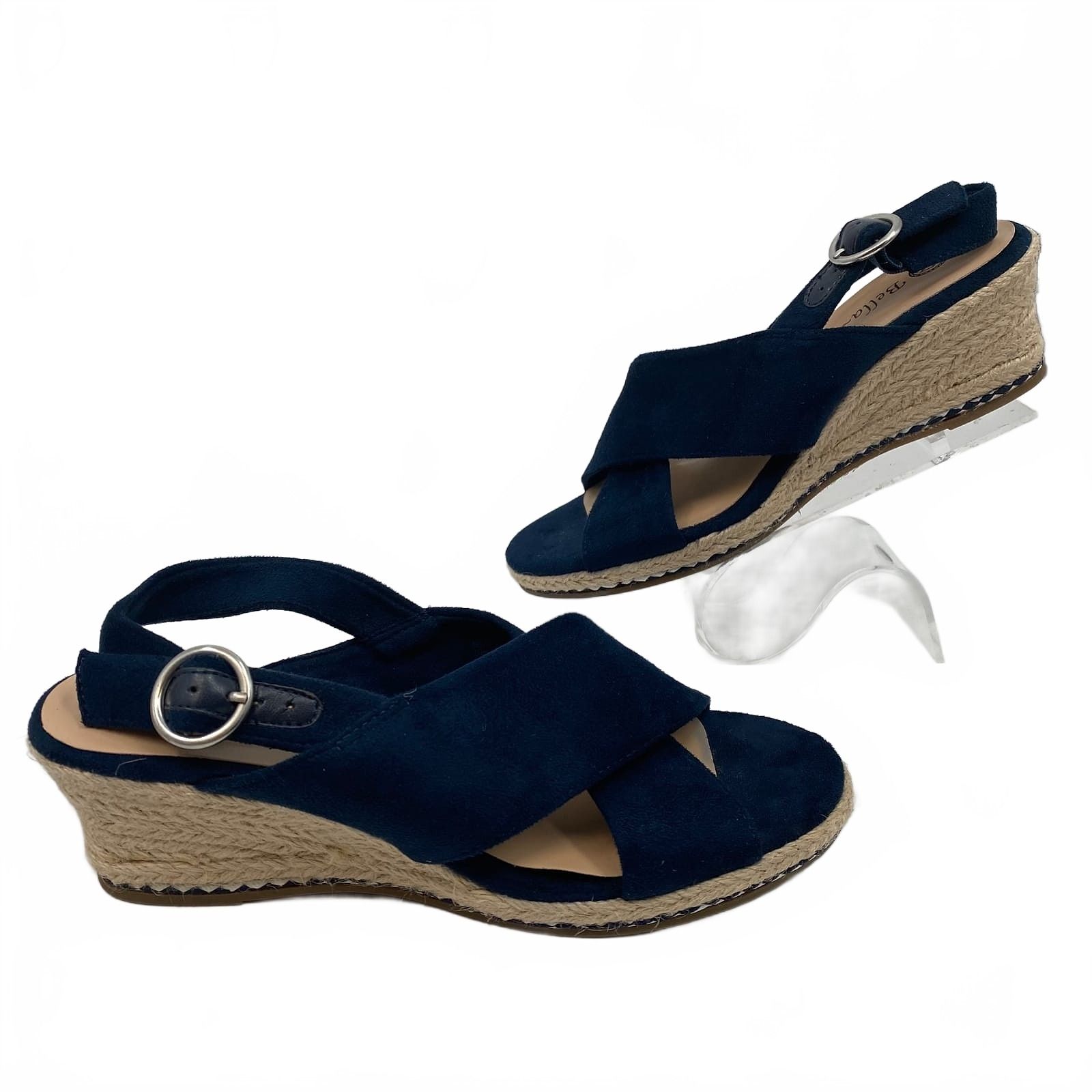 Bella Vita Blue Wedges Slingback