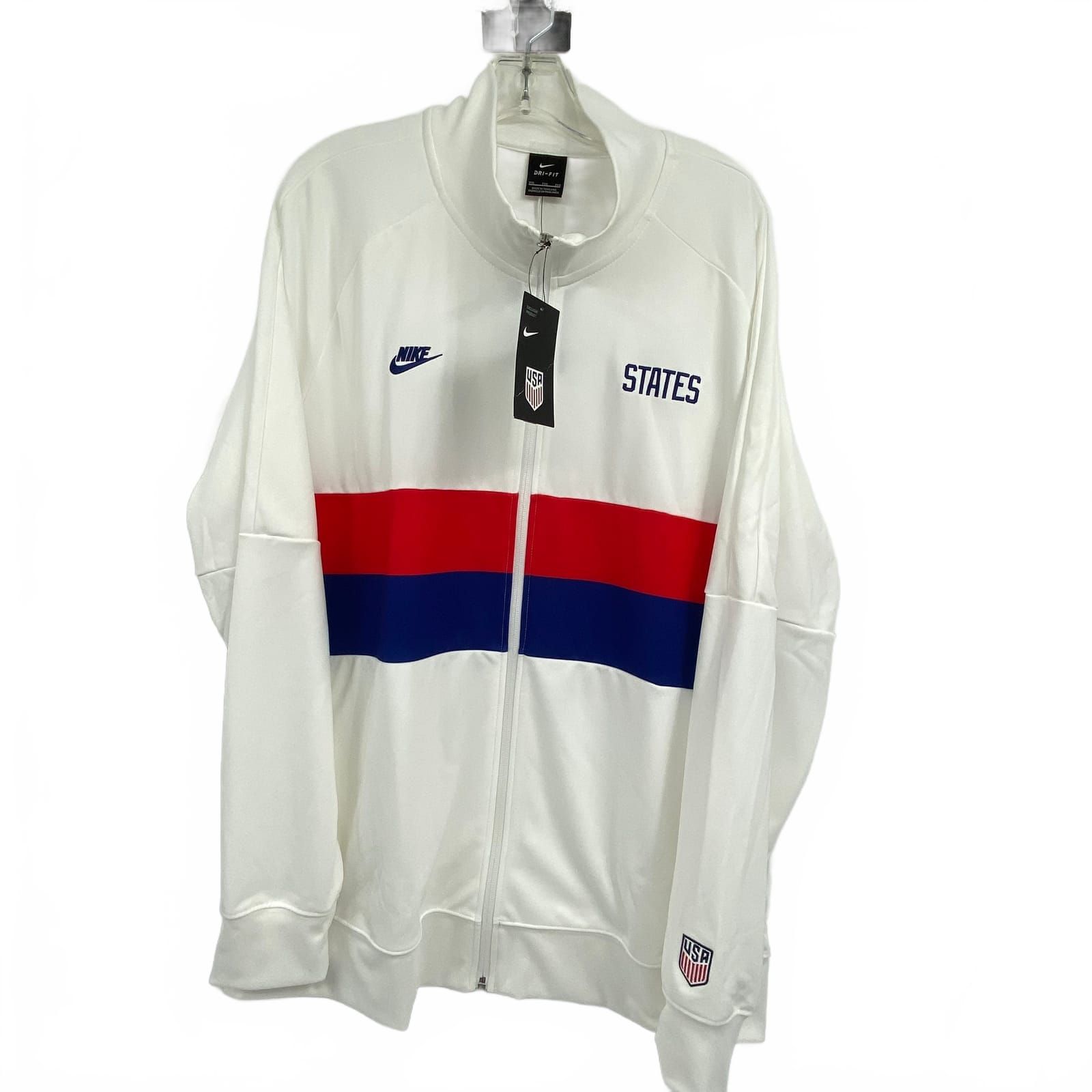 Nike White/Red/Blue States Zip Up