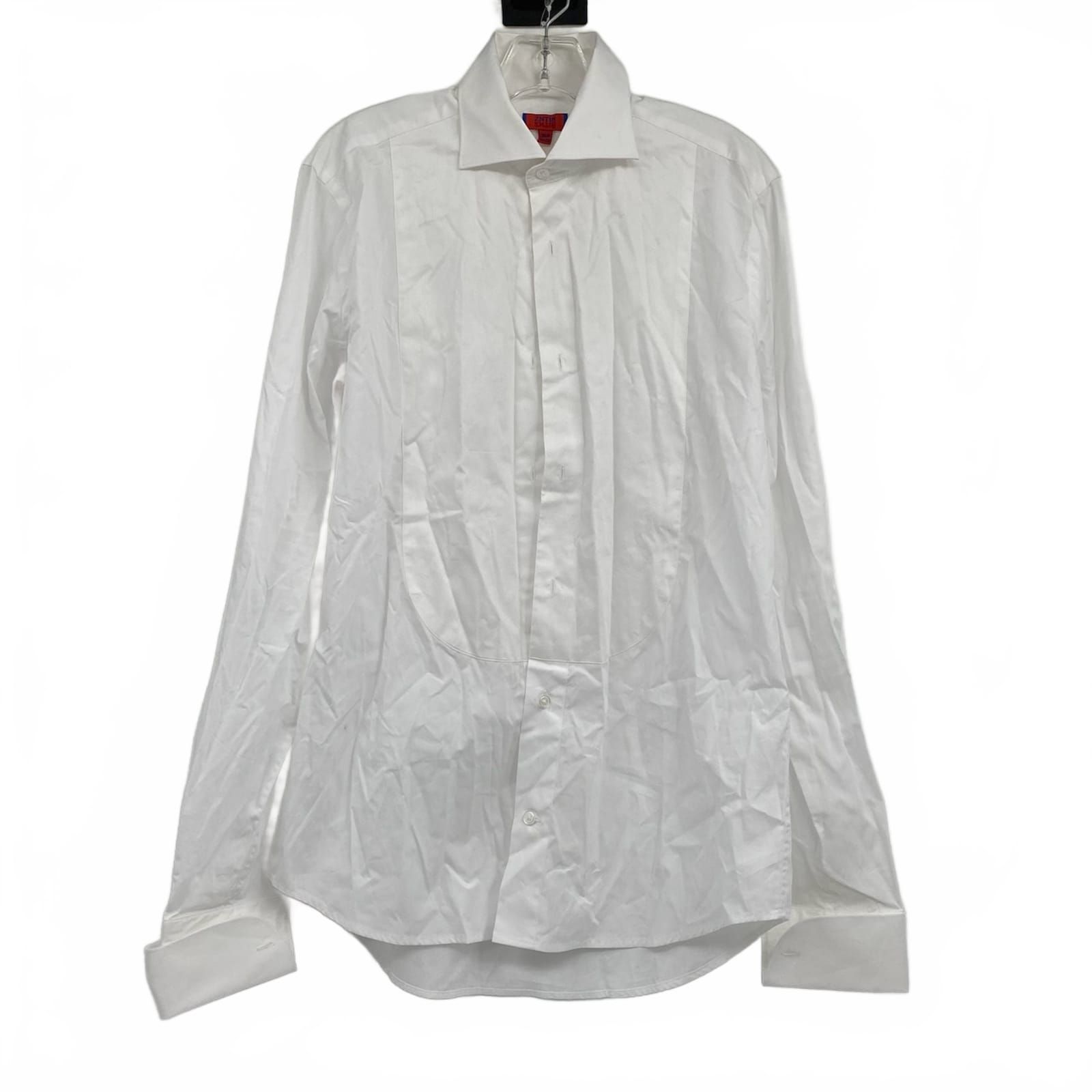 ZNT18 White Tuxedo Dress Shirt