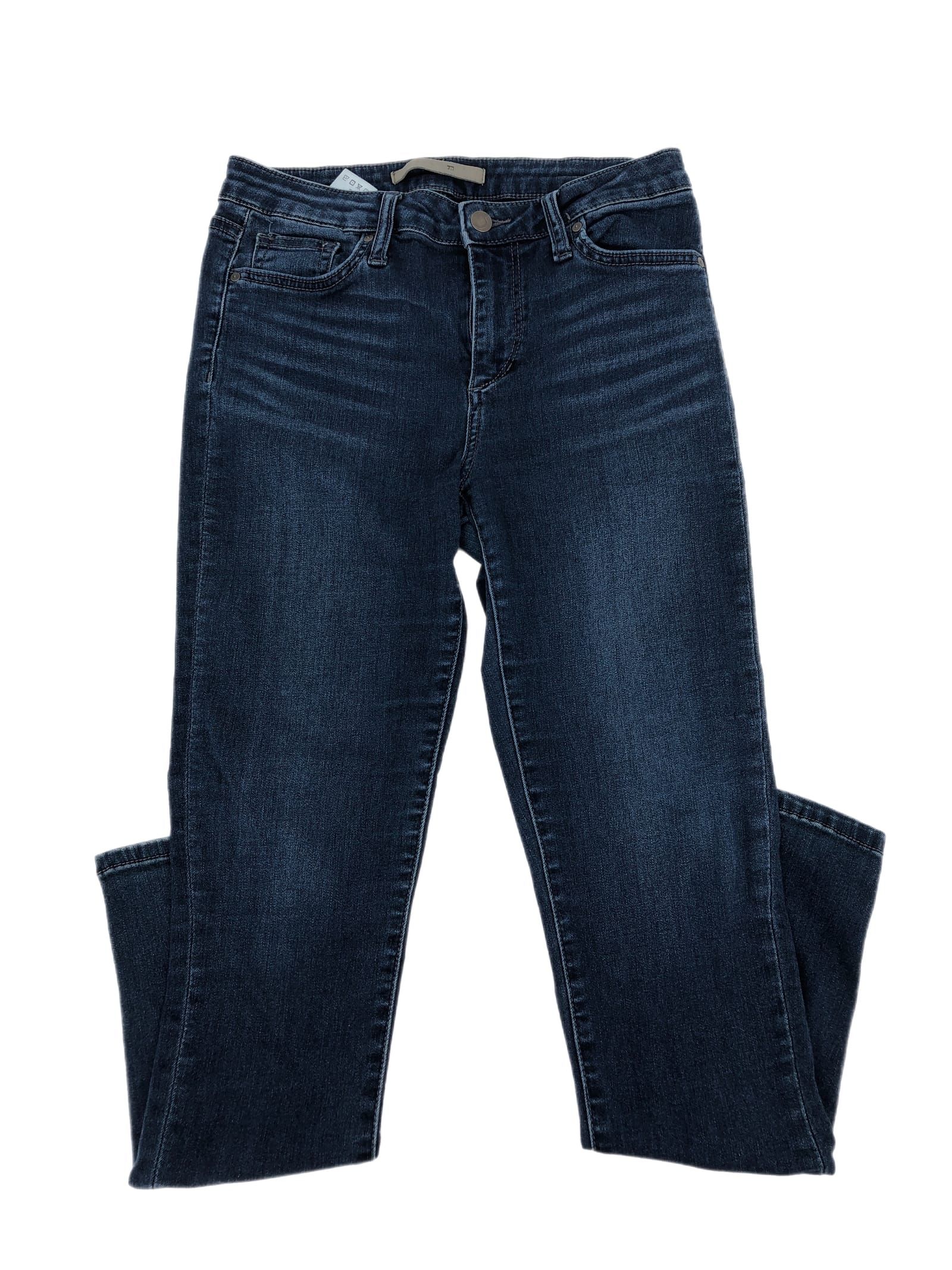 Blue Mid-Rise Skinny Ankle Jeans by Joes