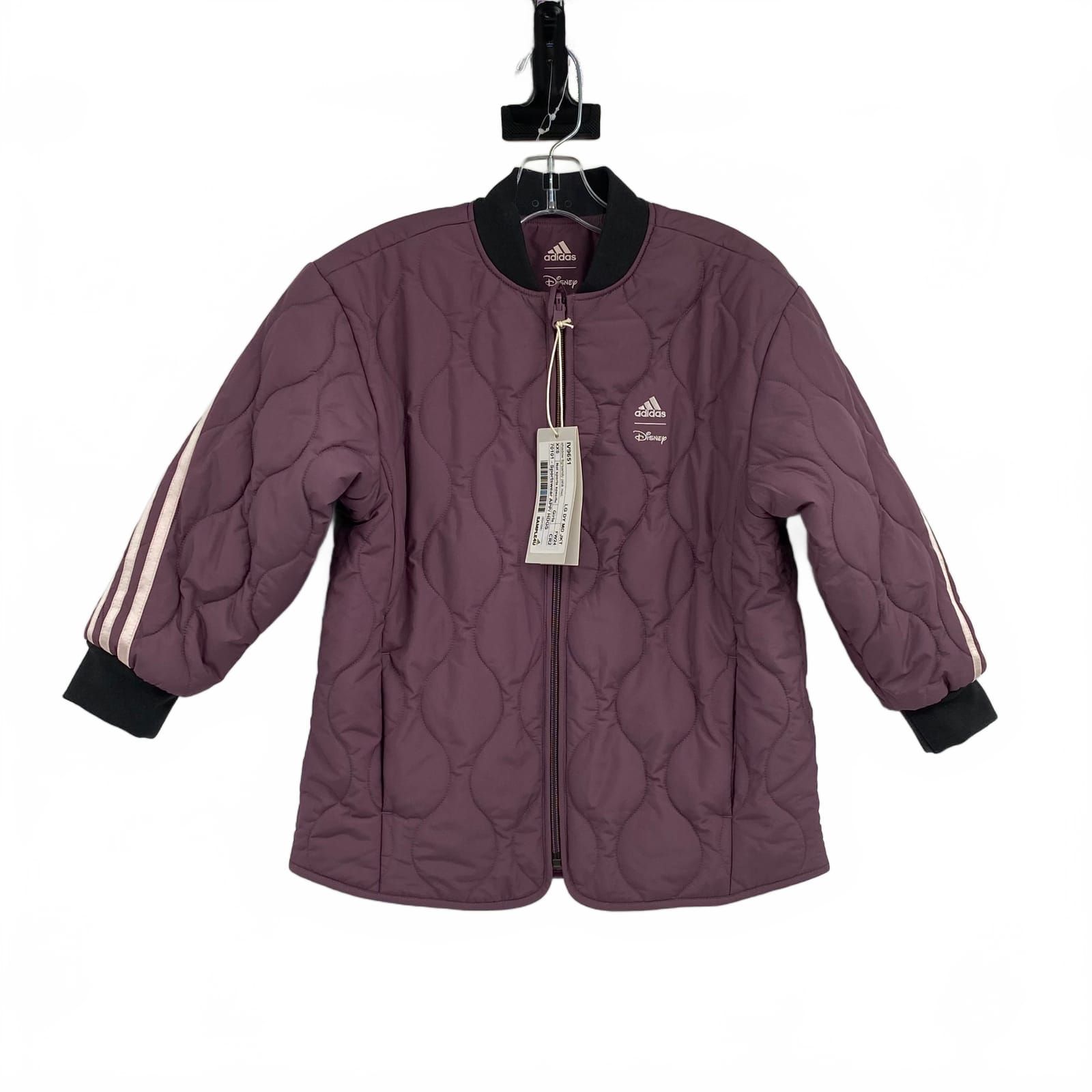 Adidas x Disney Kids Purple Quilted Puffer Jacket