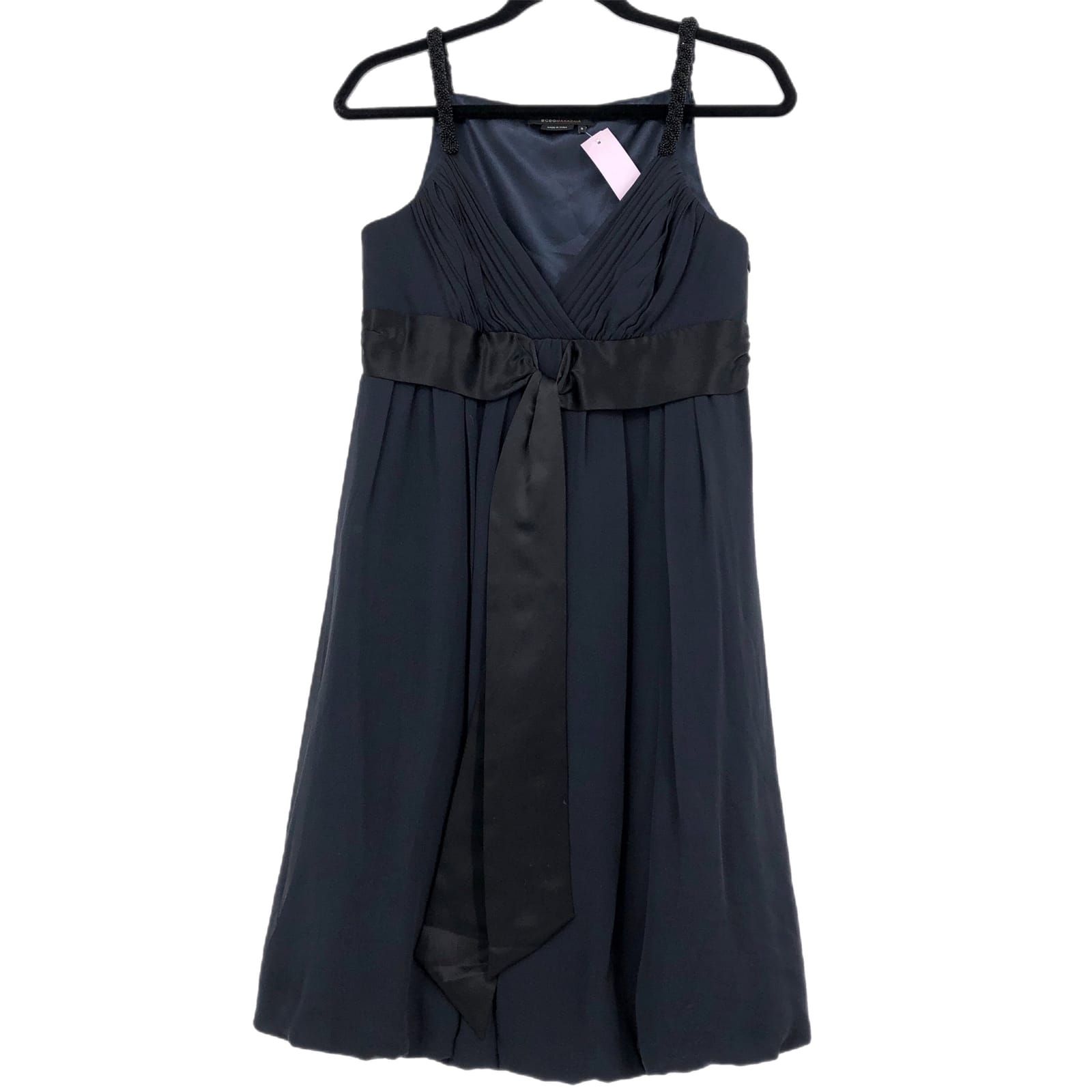BCBGMaxAzria Blue Silk Mini Dress