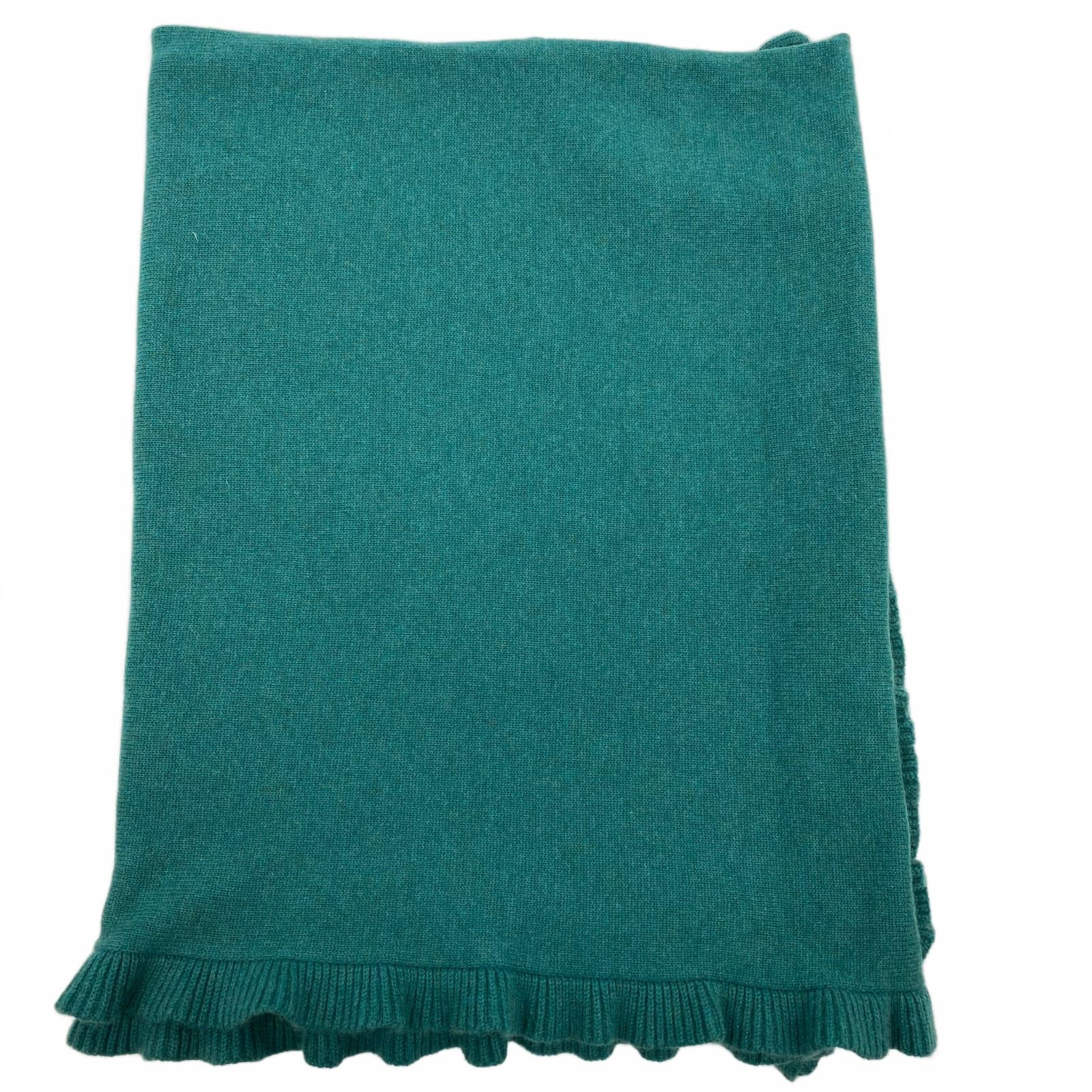 Kinross Green Cashmere Scarf