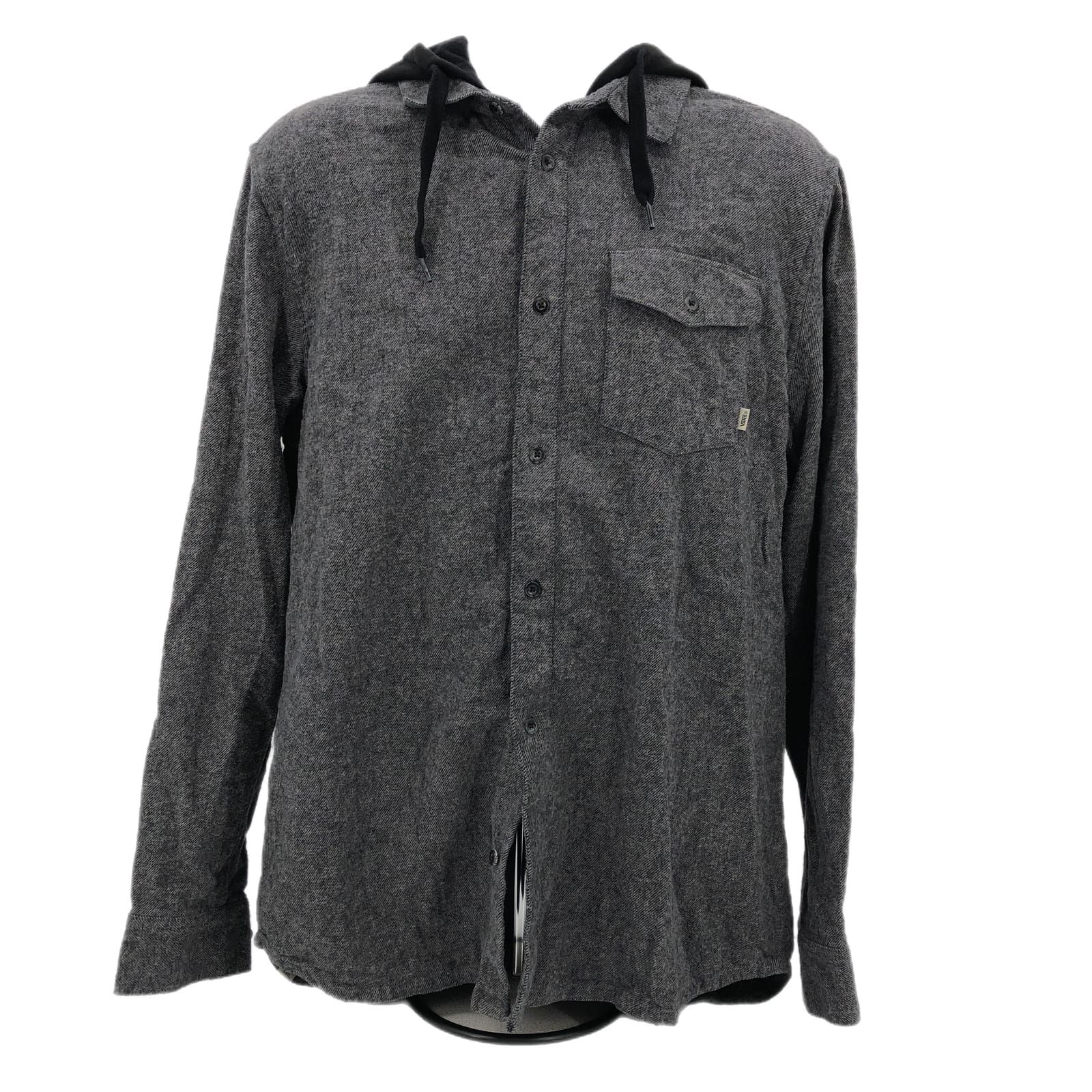 Vans Gray & Black 100% Cotton Basic Jacket