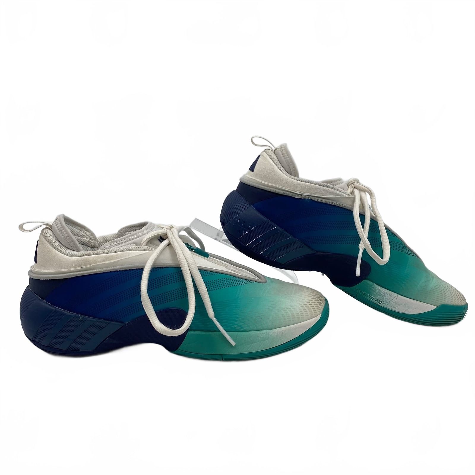 Adidas Blue White Ombré Basketball Sneakers