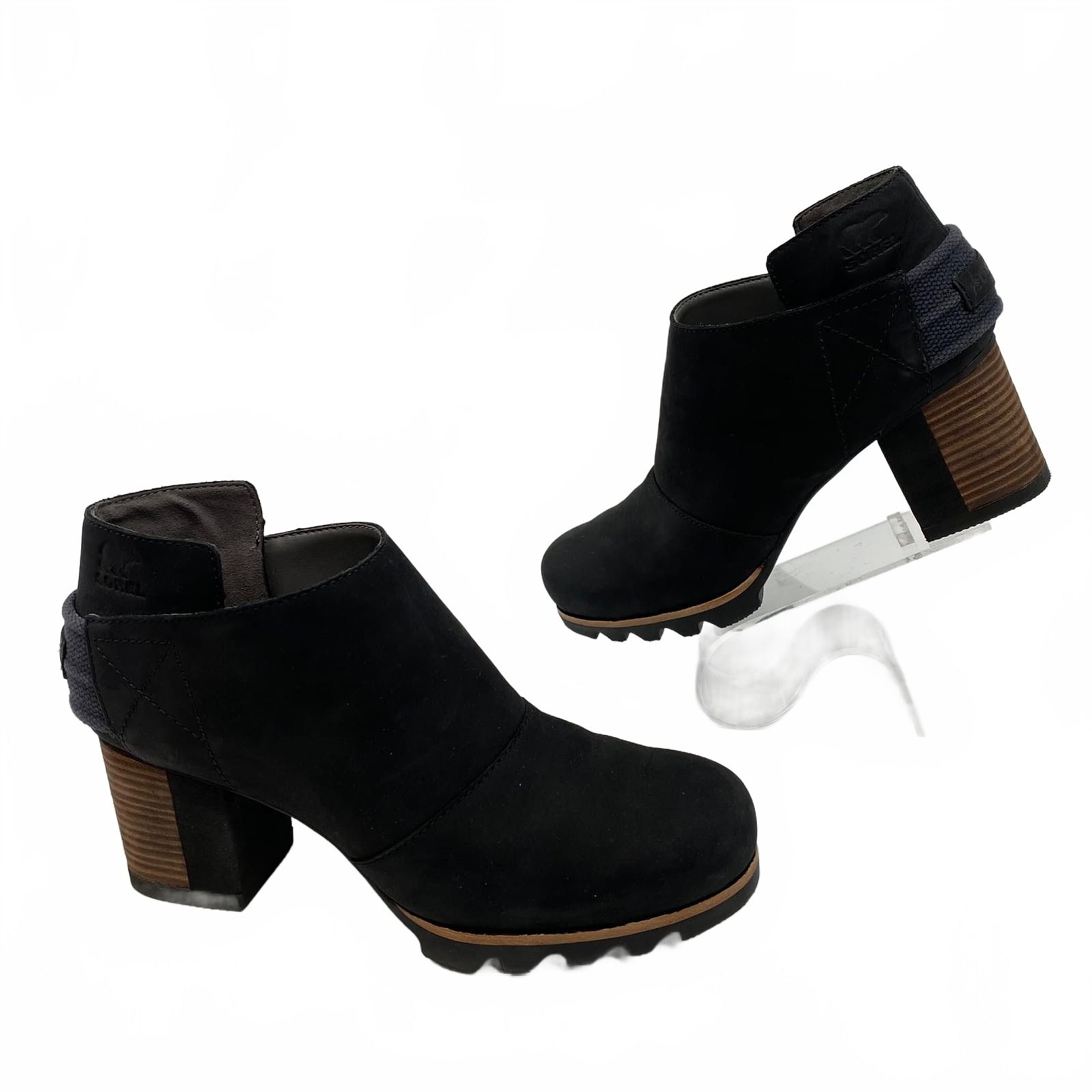 Sorel Black Leather Bootie