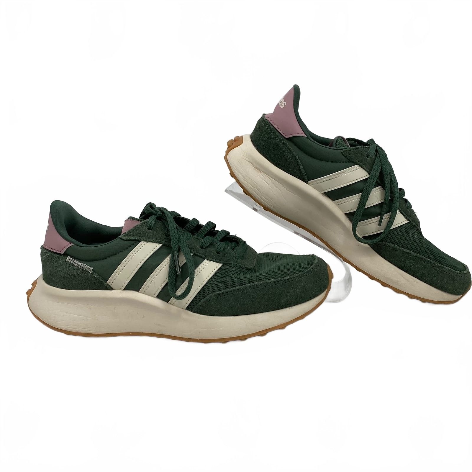adidas Green Pink Sneakers Lace-Up