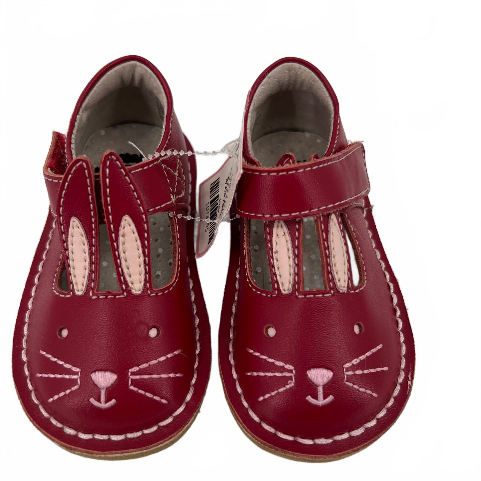 Livie & Luca Girls Red/Pink Bunny Shoes
