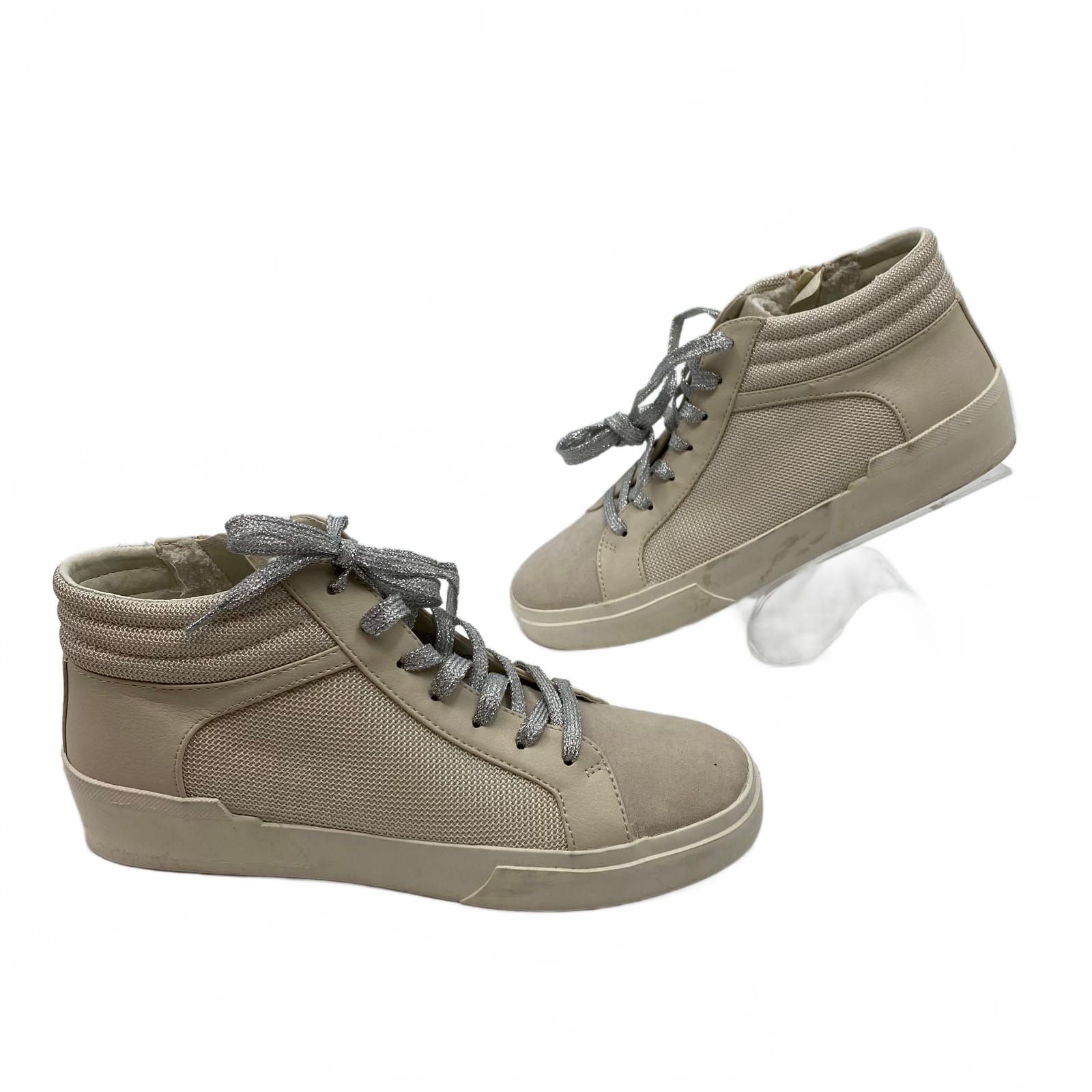 Dolce Vita Beige Zane Mid Top Sneakers