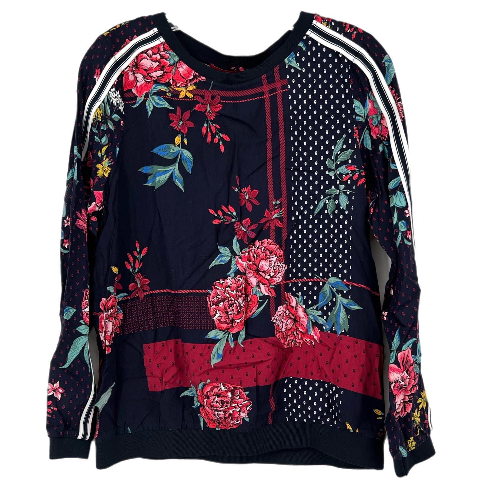 S.Oliver Blue Floral Long Sleeve Blouse |Size 38|