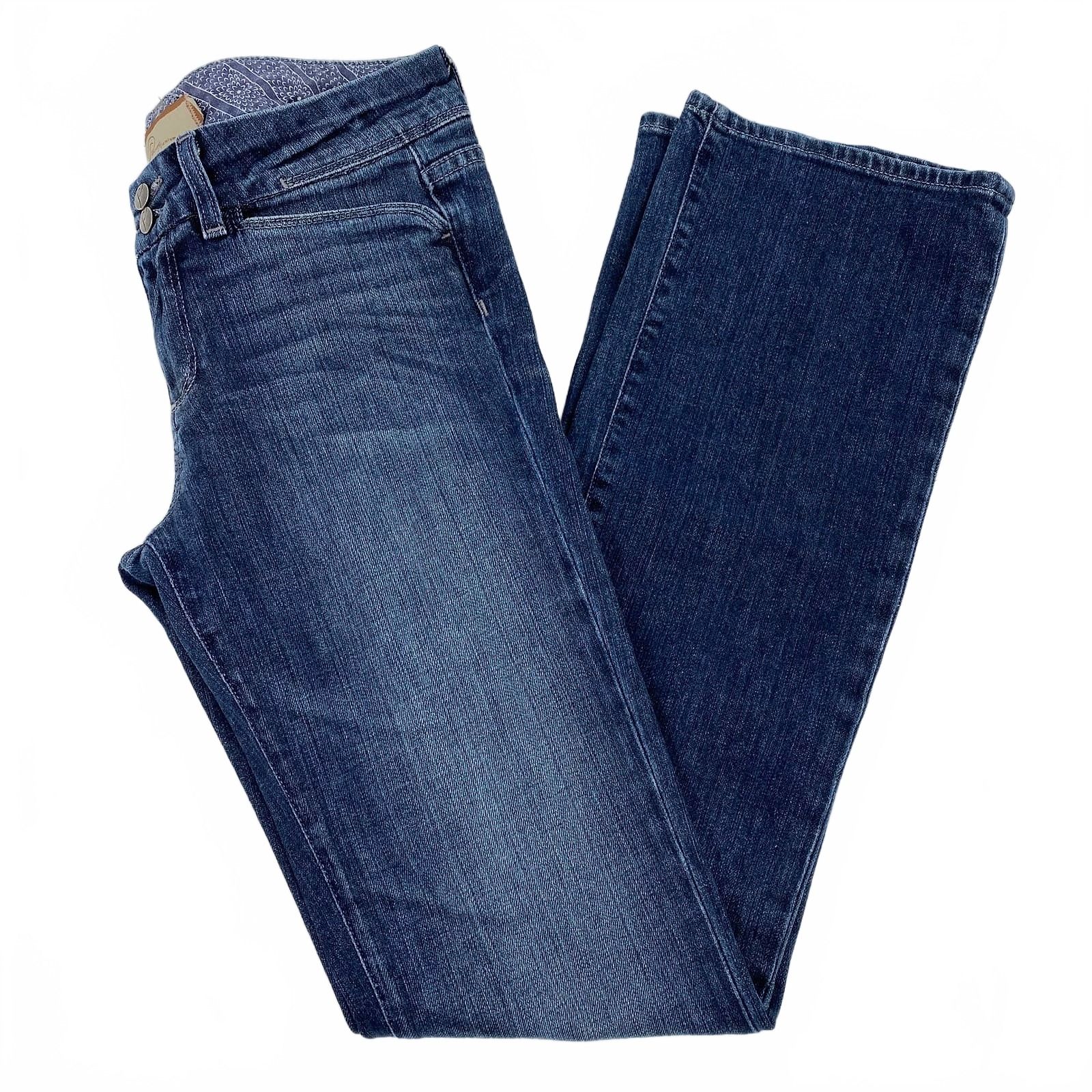 PAIGE Dark Wash Glenwood Boot Cut Jeans