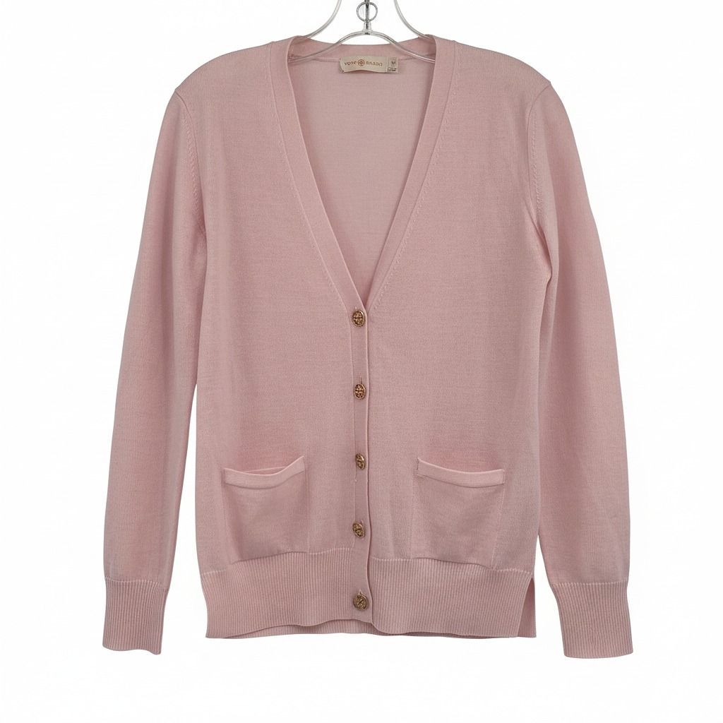 Tory Burch Cardigan Pink Merino Wool