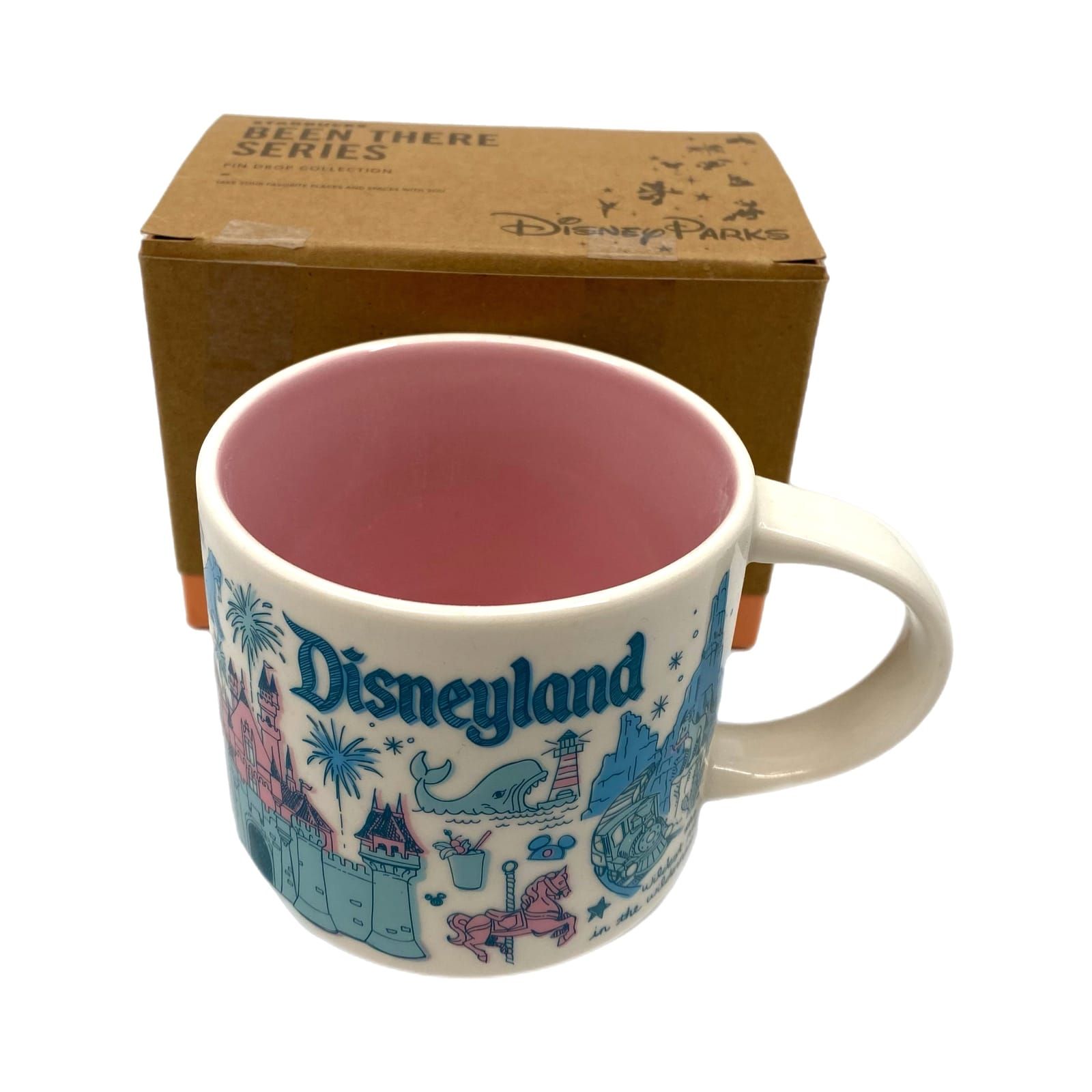 Starbucks White Blue Disneyland Mug