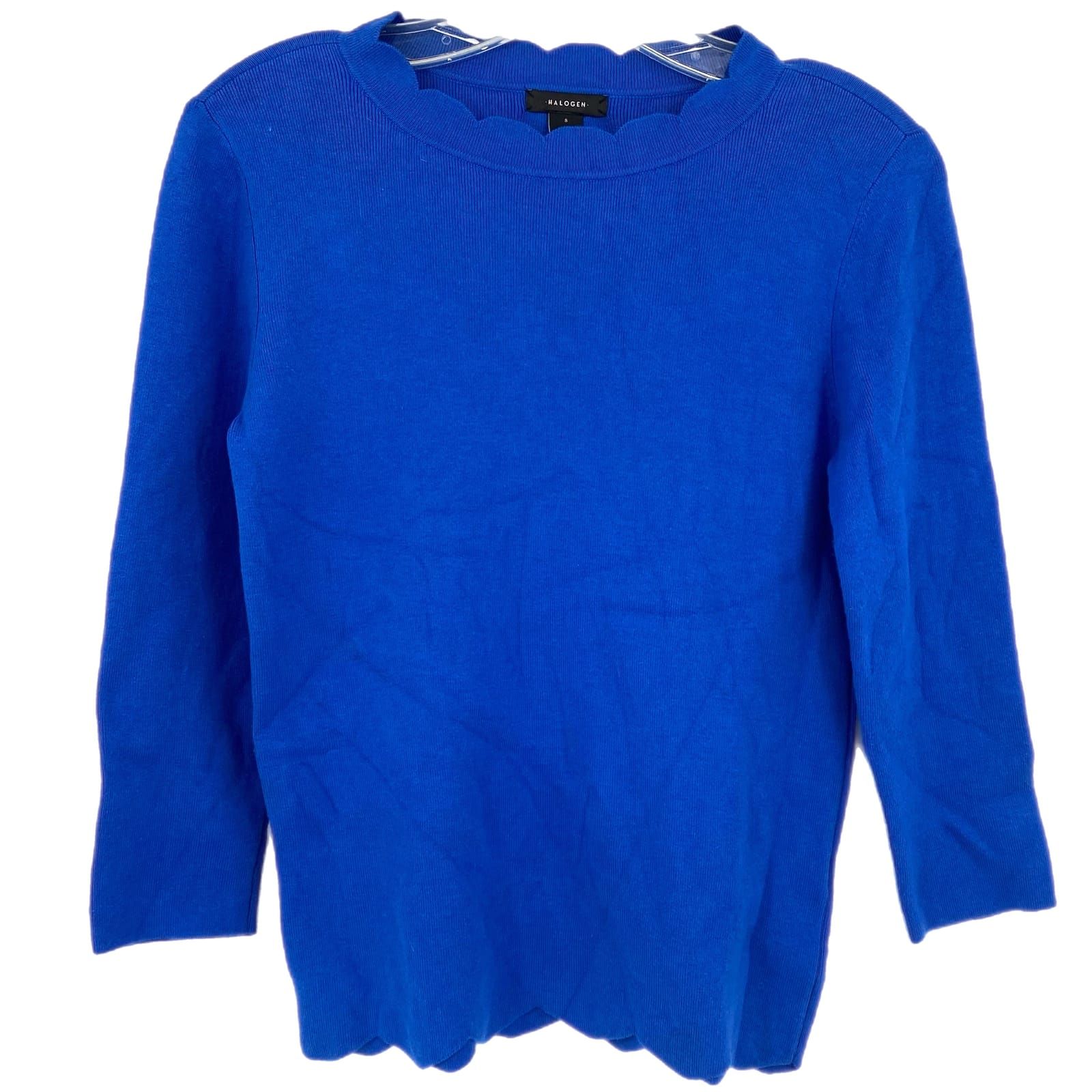 Halogen Blue Pullover Basic Sweater