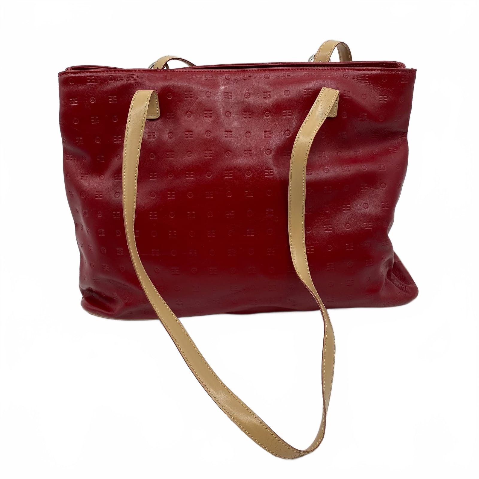 Arcadia Red Leather Shoulder Bag