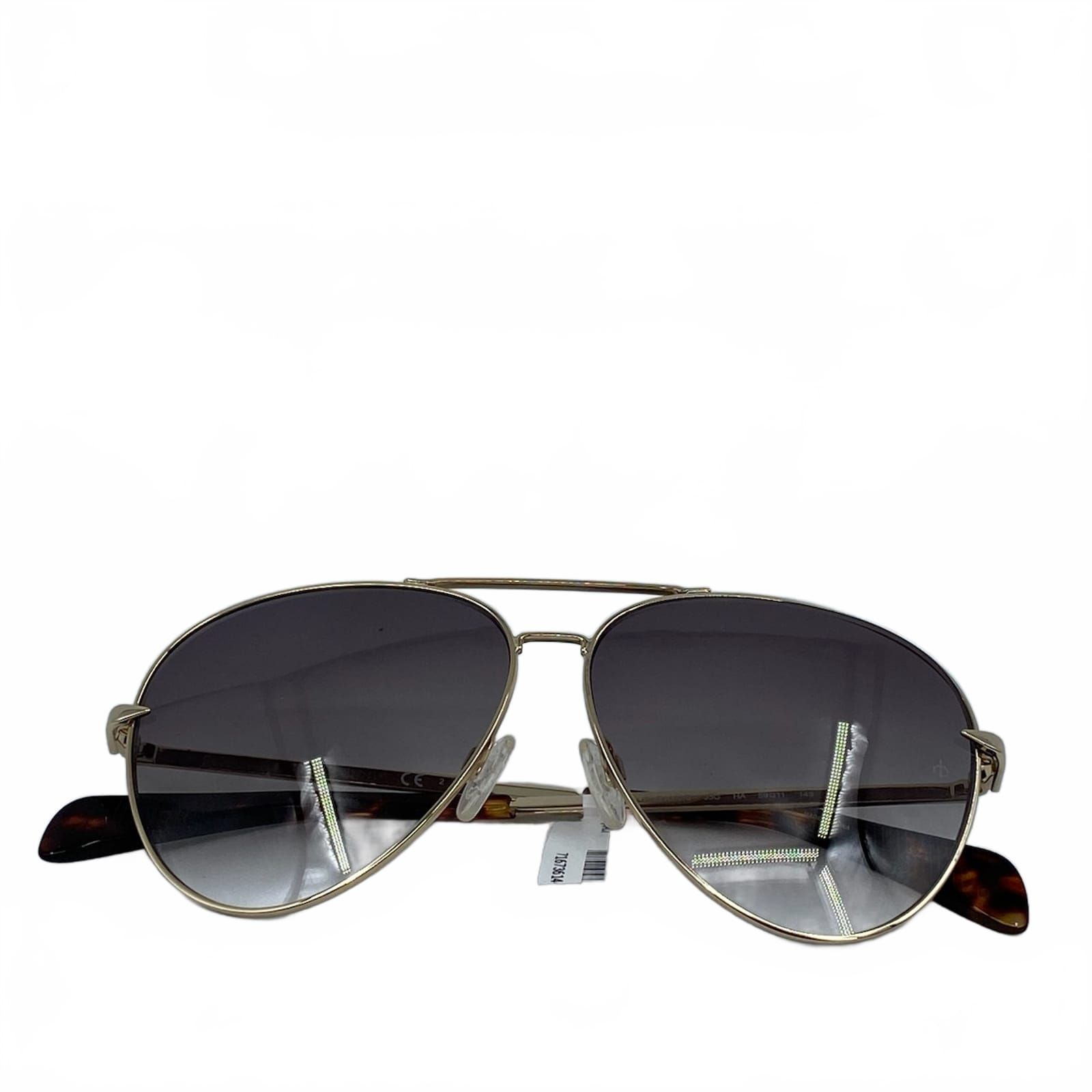Rag & Bone Gold/Brown Aviators Sunglasses