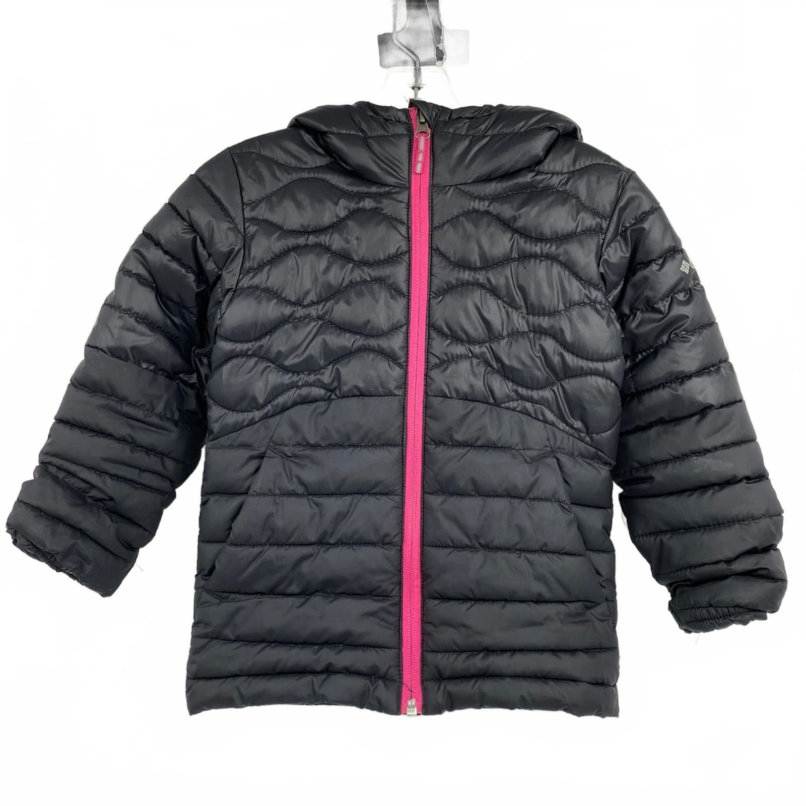 Columbia Black Pink Puffer Jacket