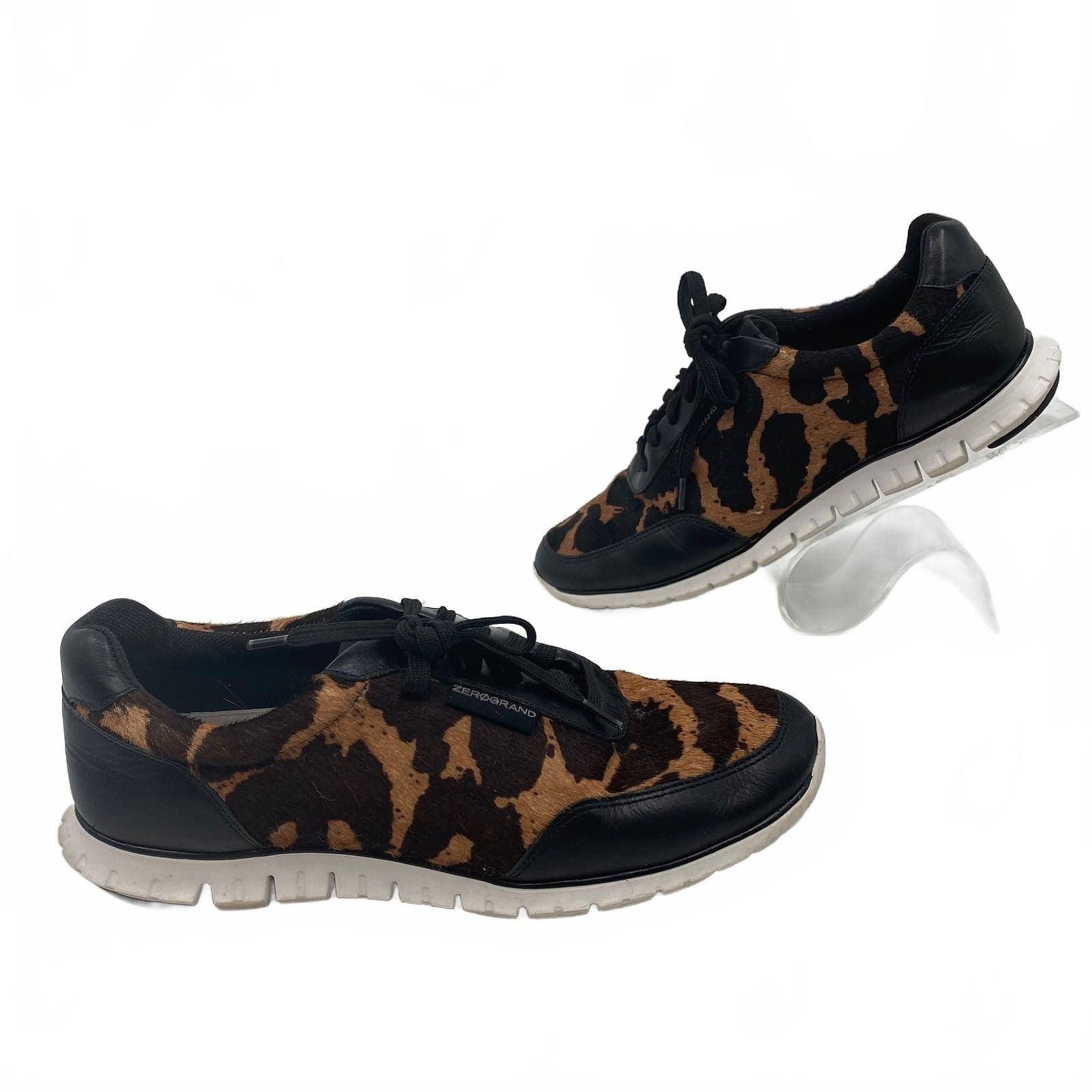 Zero Grand Women Sneaker Black/Brown Animal Print