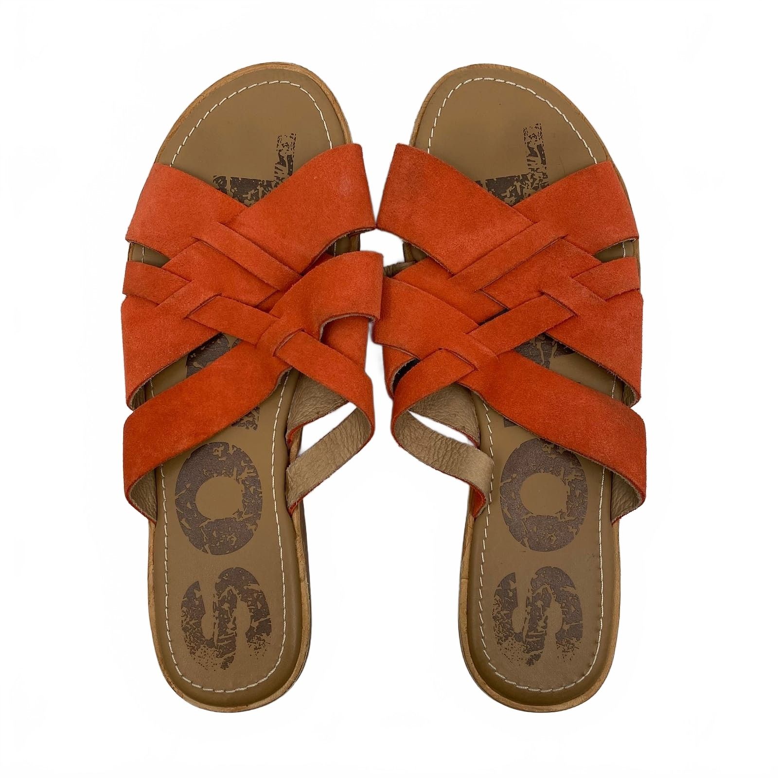 Sorel Orange Suede Flats
