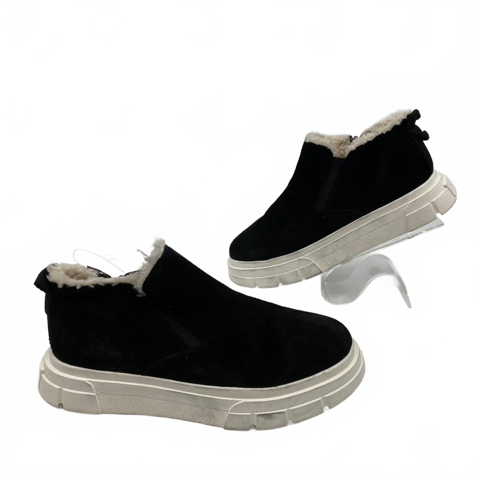 Franco Sarto Black Suede Leather Bootie