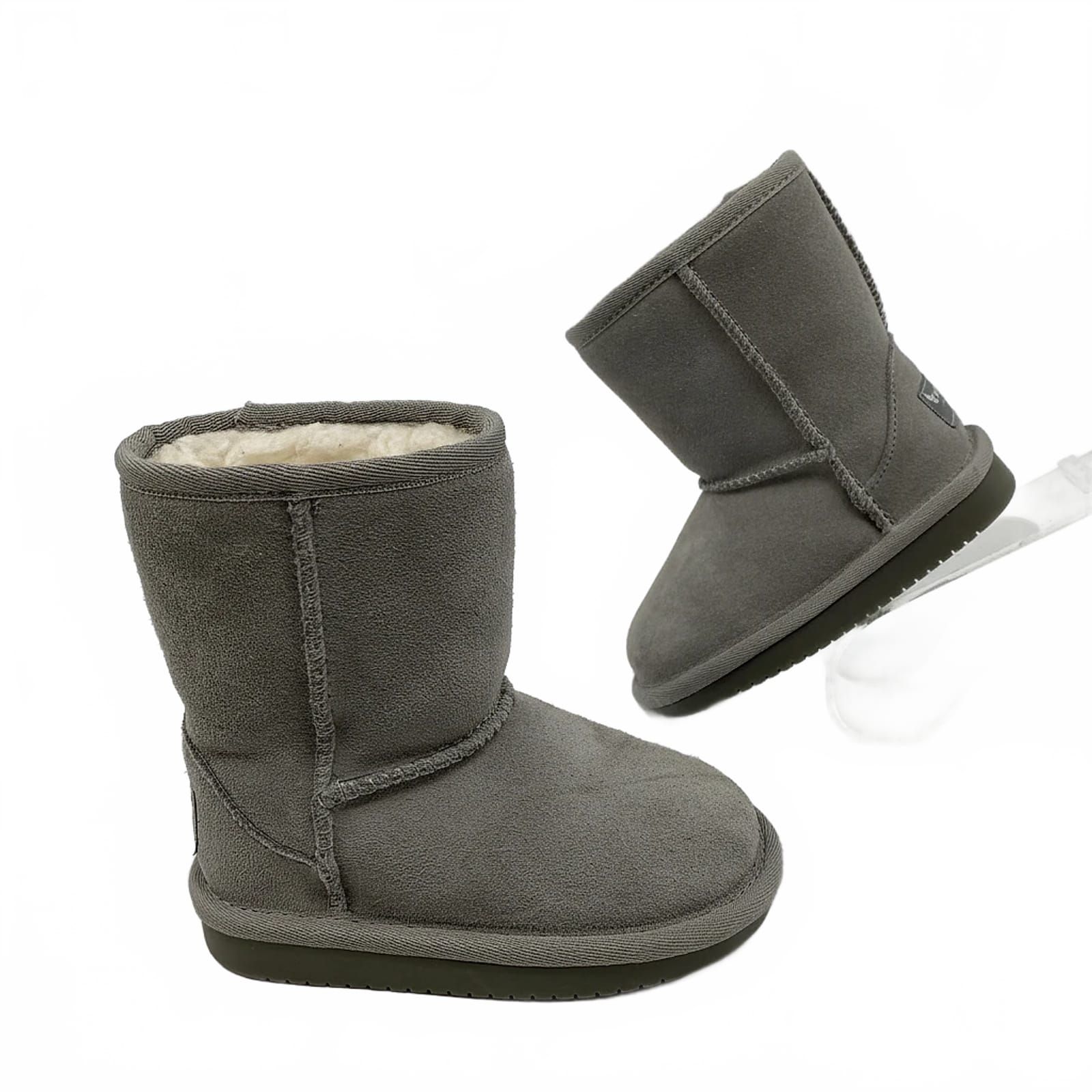 Koolaburra Gray Suede Bootie Kids 6