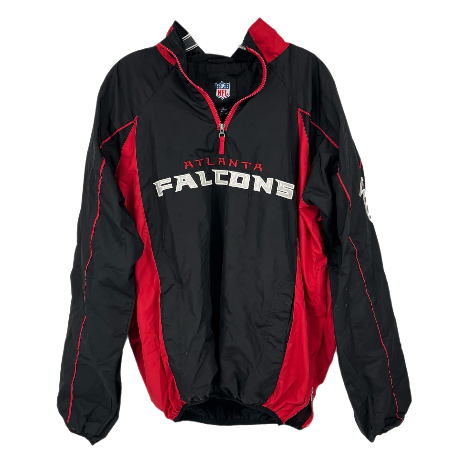 NFL Black/Red Polyester Windbreaker Jacket