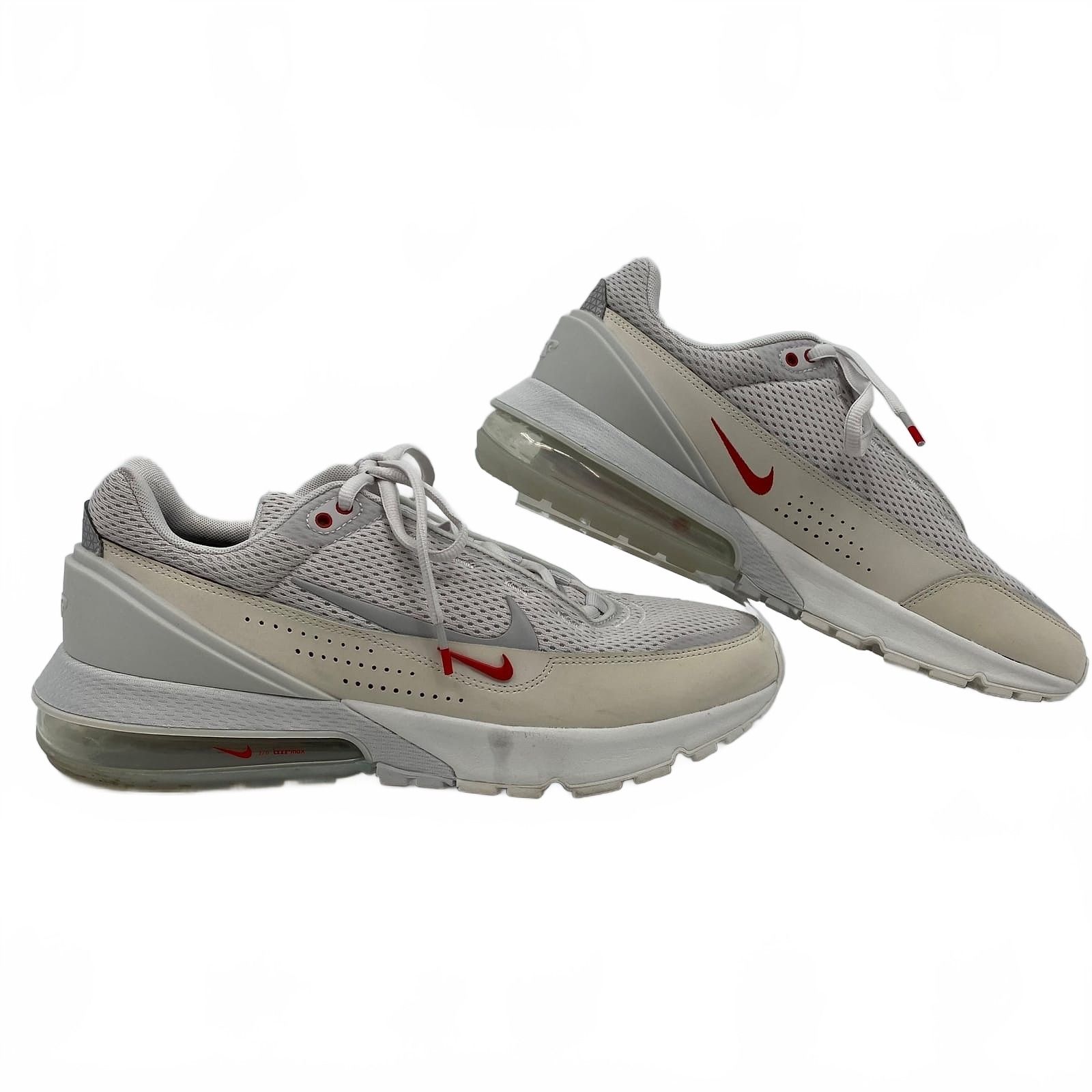Nike White Red Air Max Pulse Phantom Sneakers