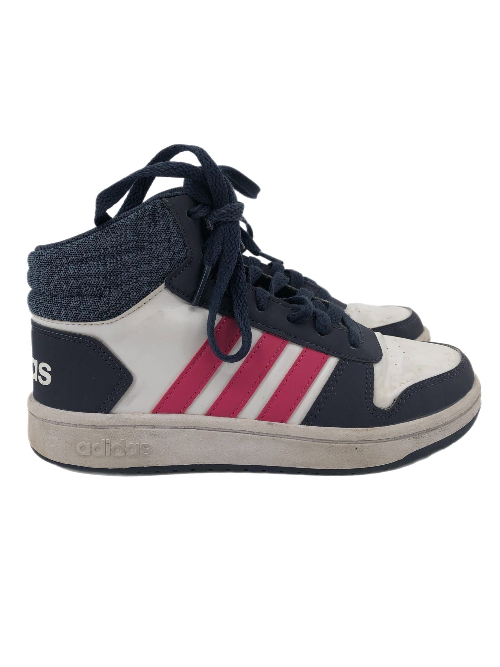 adidas White & Blue Athletic Sneakers