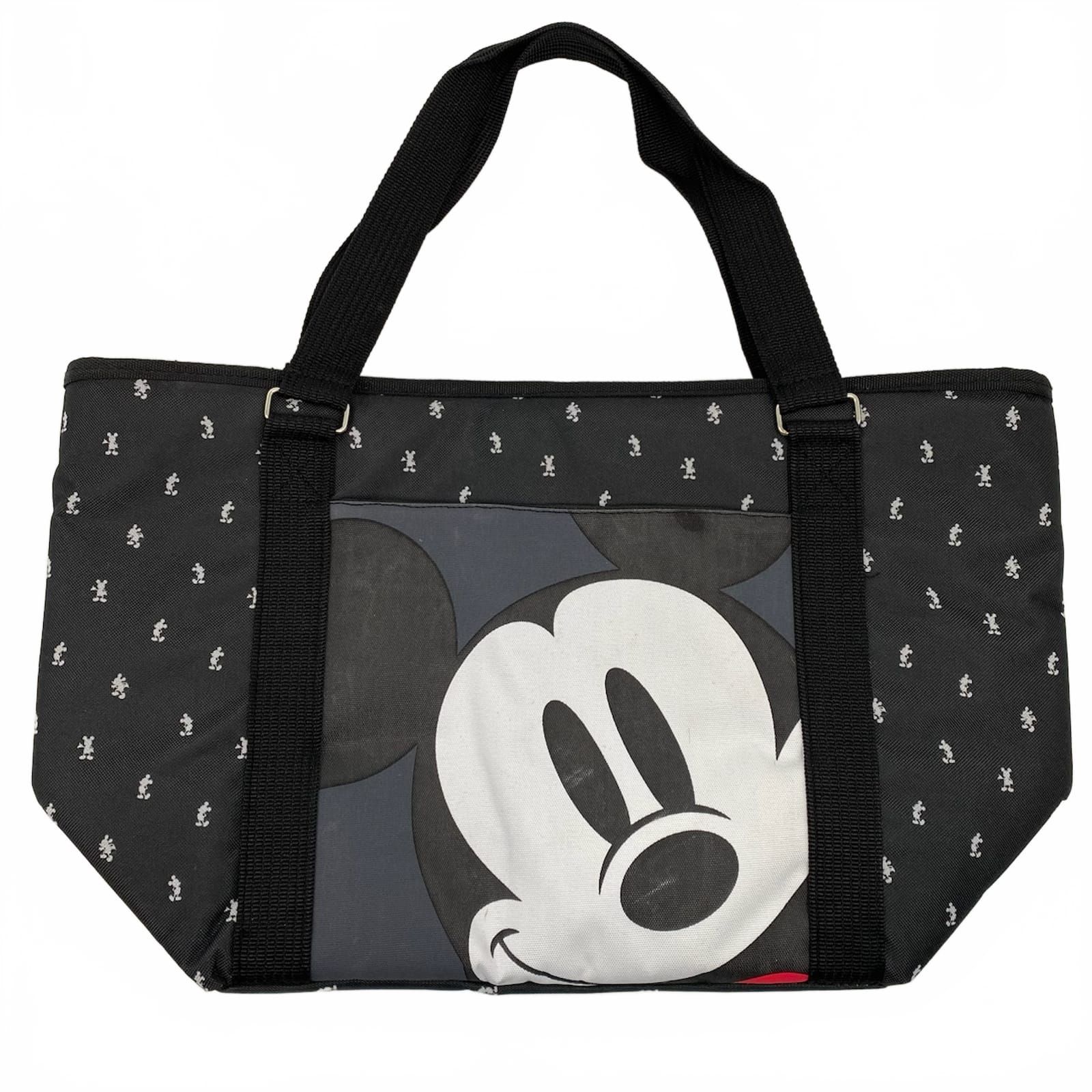 Disney Black Mickey Mouse Print Insulated Tote