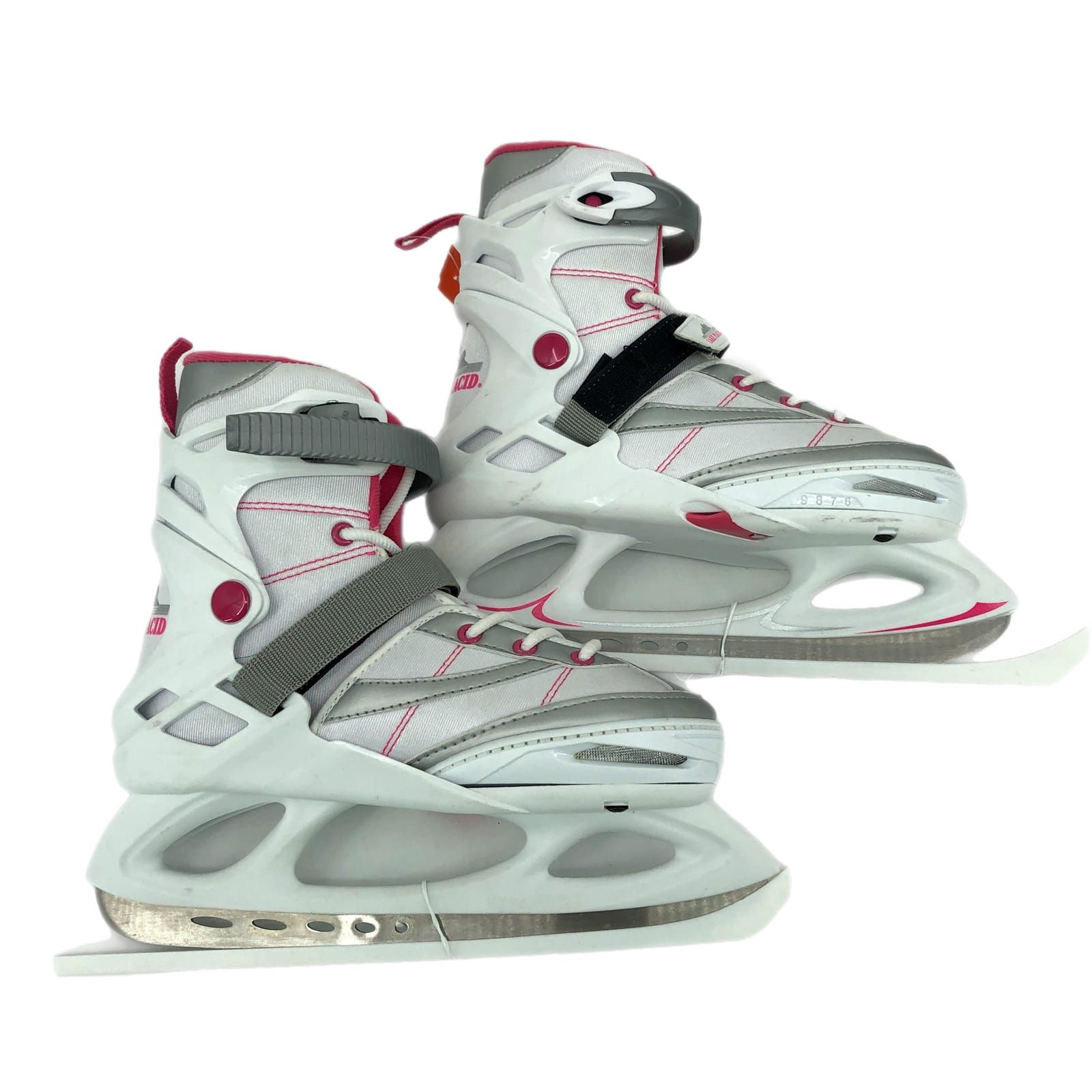 Pink and White Classic Sports Skates