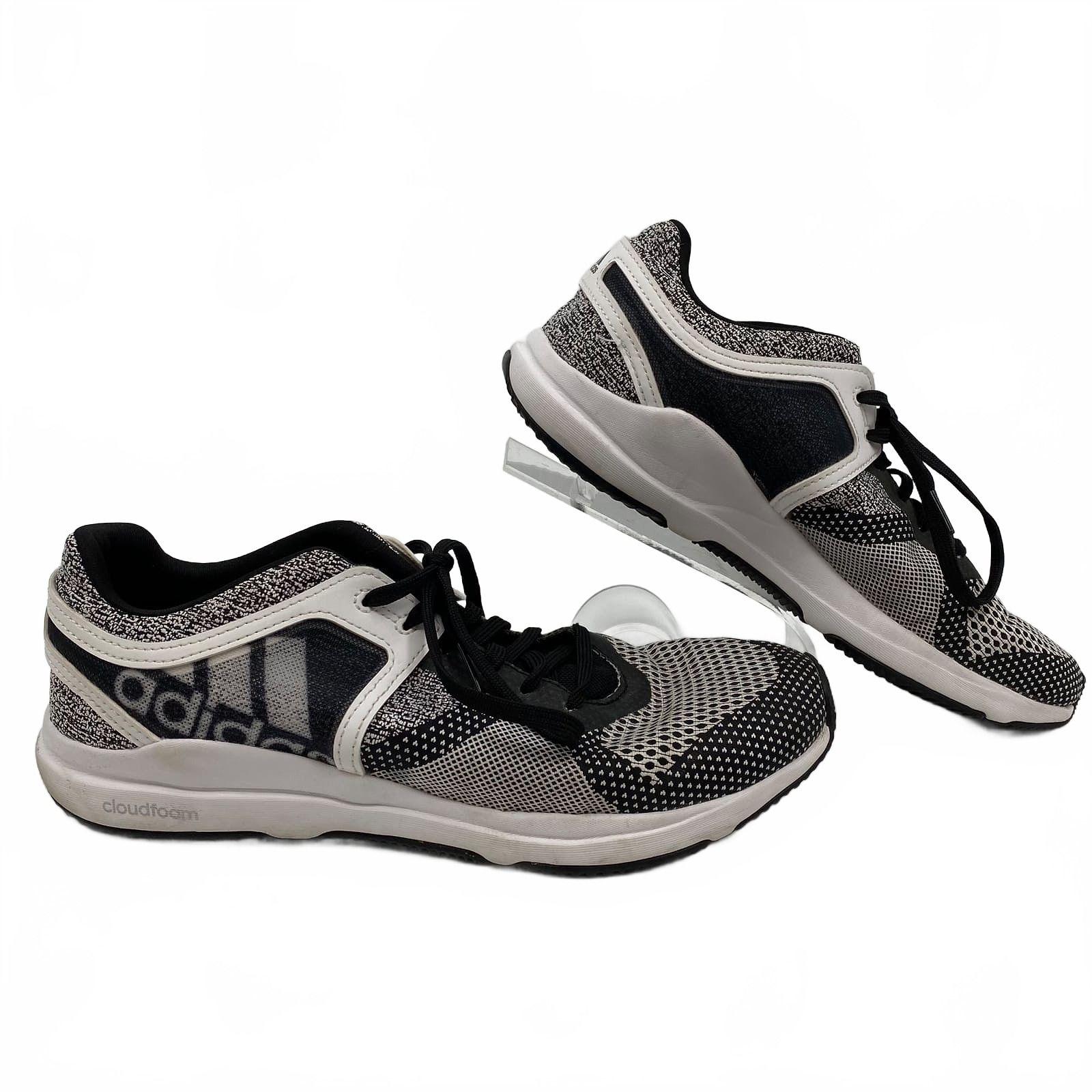 adidas Black White Cloudfoam Sneakers