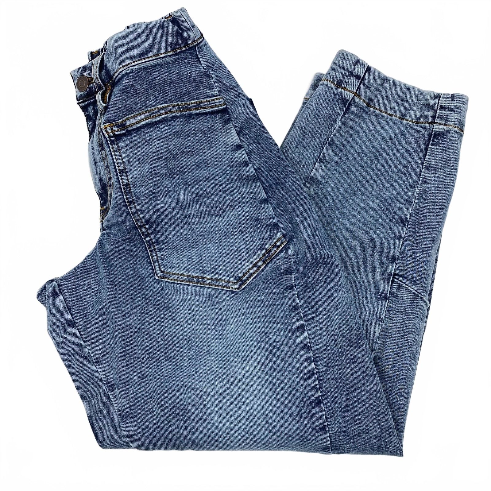 Ruti Light Wash Elastic Waist Balloon Leg Jeans