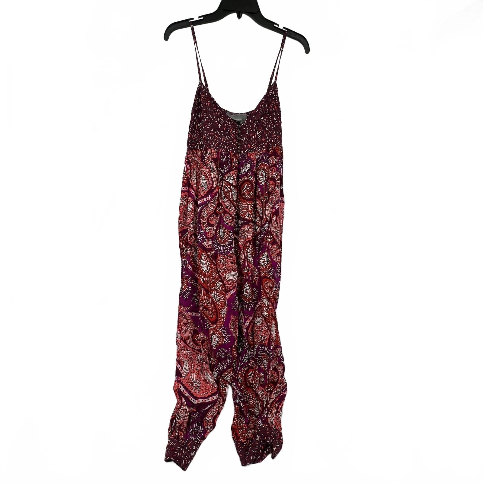 Anthropologie Floral Romper