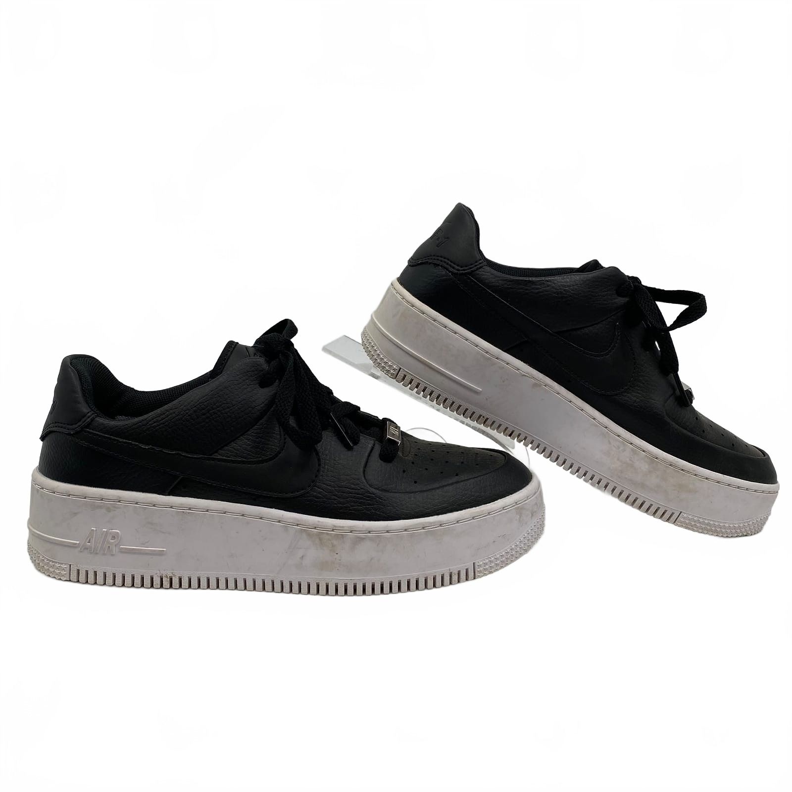 Nike Black Air Force 1 Platform Sneakers