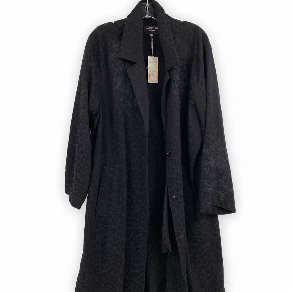 Johnny Was Black Leopard Jacquard
