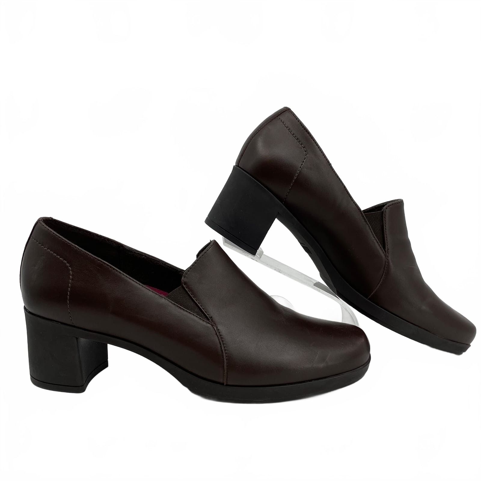 Munro Brown Jemma Leather Heels