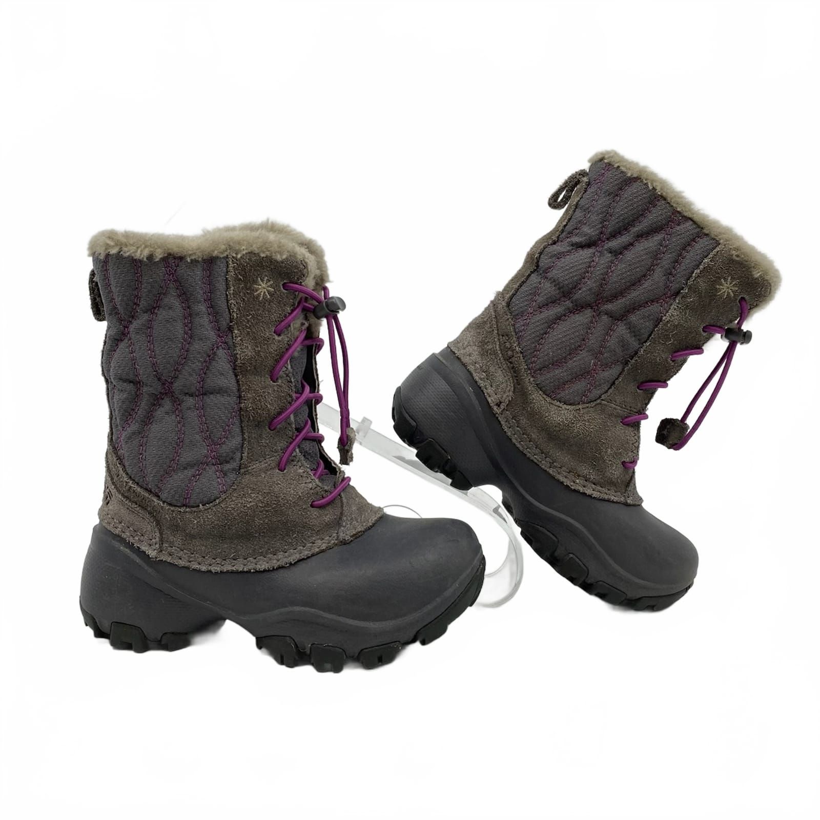 Columbia Gray Purple Winter Boots