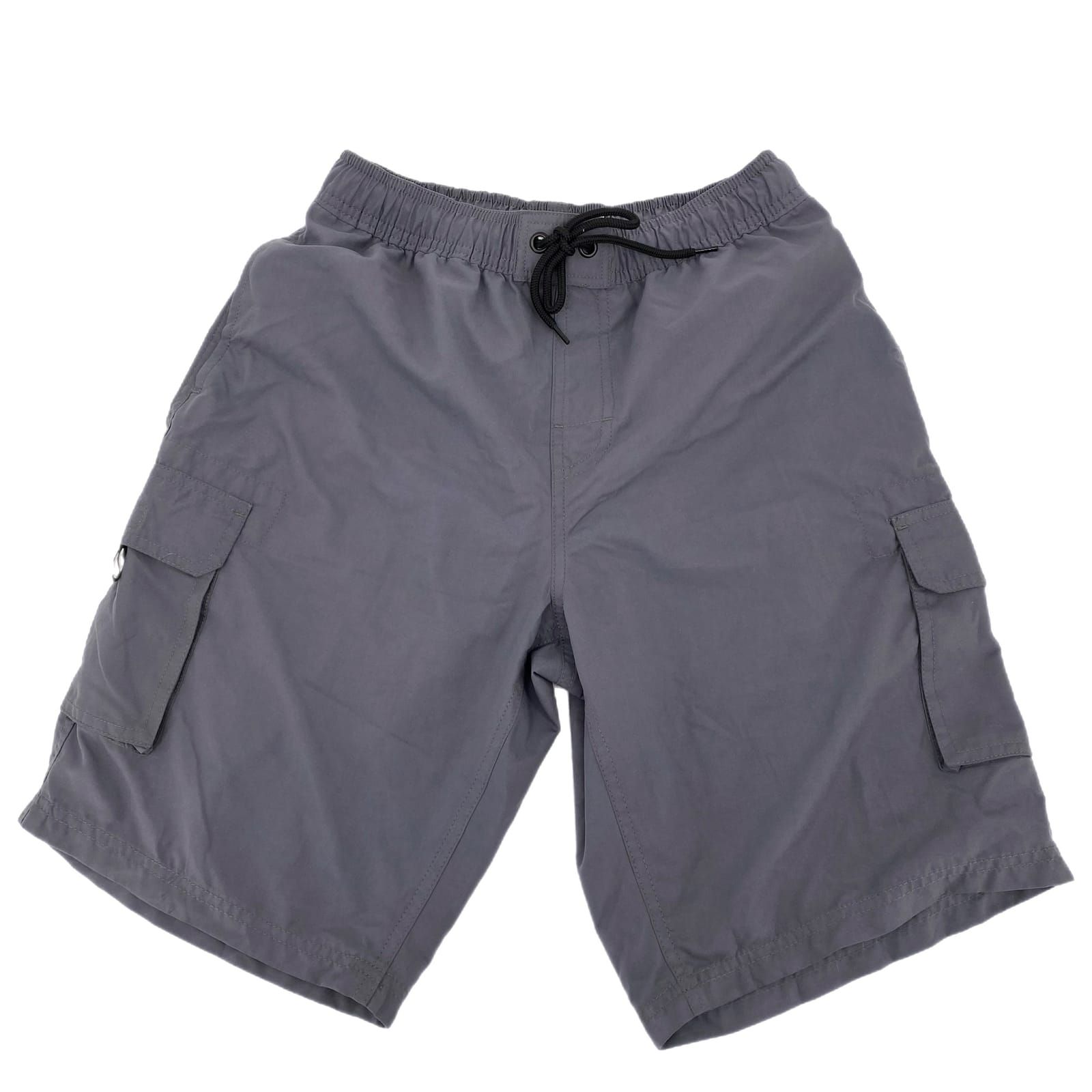 TSLA Gray High-Rise Athletic Shorts