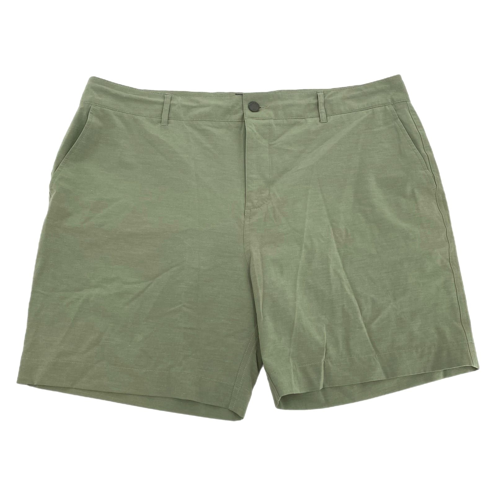 Faherty Green Flat Front Shorts