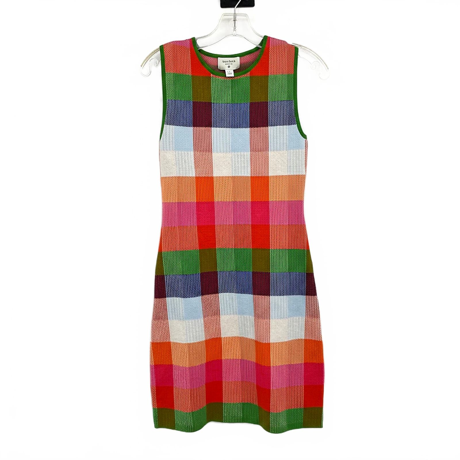 Kate Spade x Target Green Pink Checkered Mini Dress