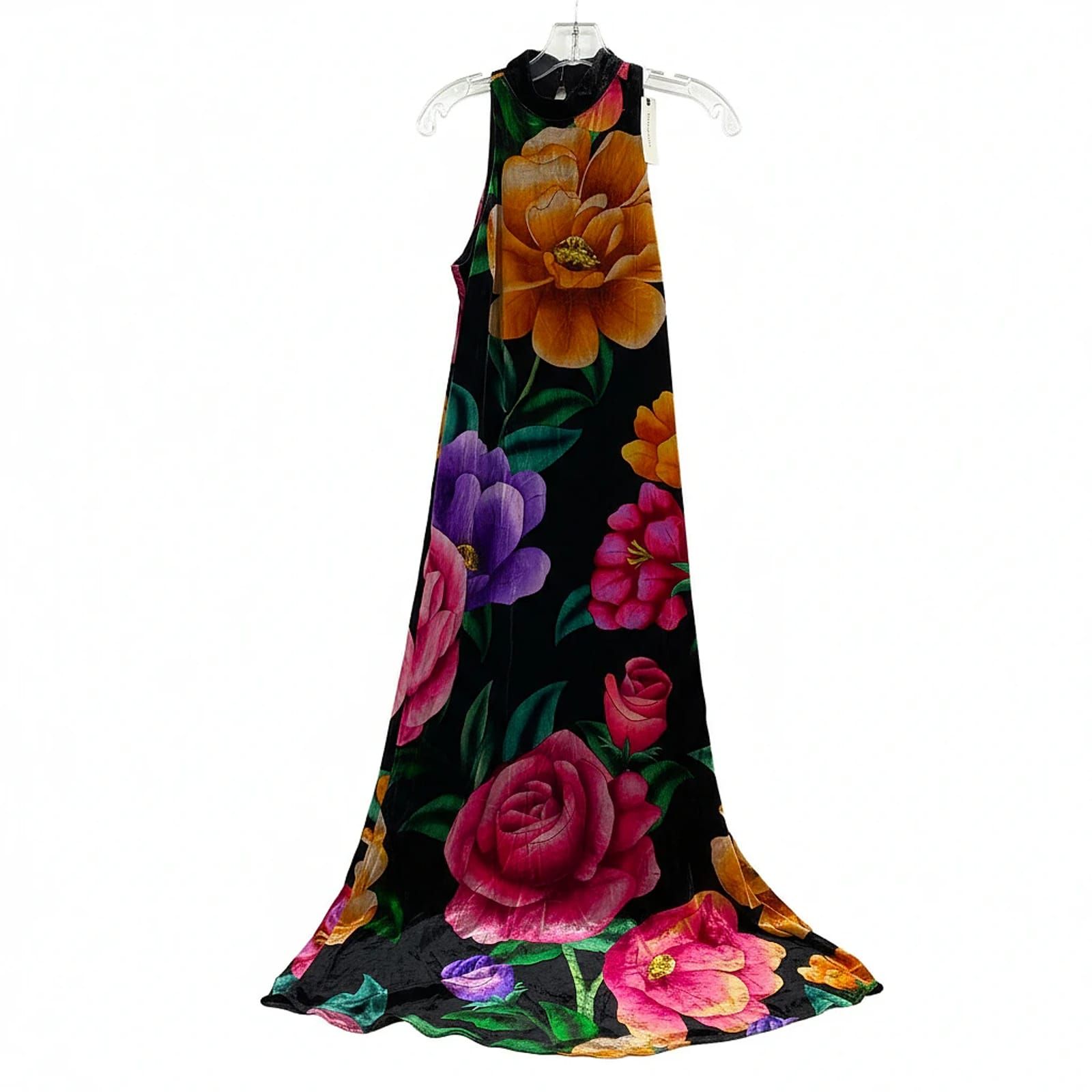 FARM Rio Black Floral Maxi Dress