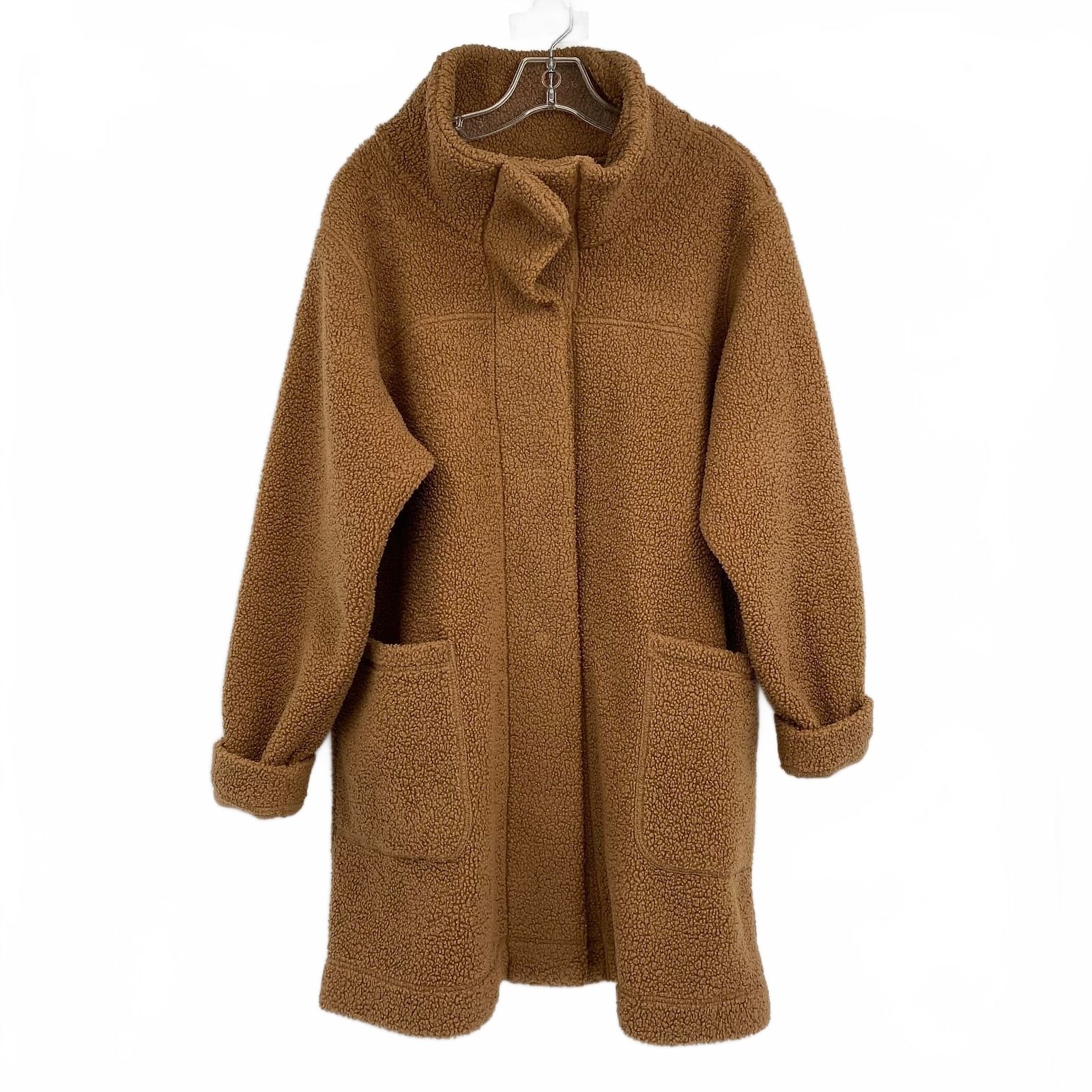 Columbia Tan Teddy Jacket Polyester Shell Overcoat