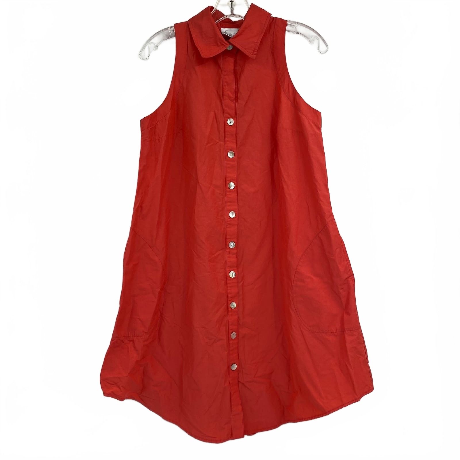 Finley Pink Sleeveless Button Up Mini Dress