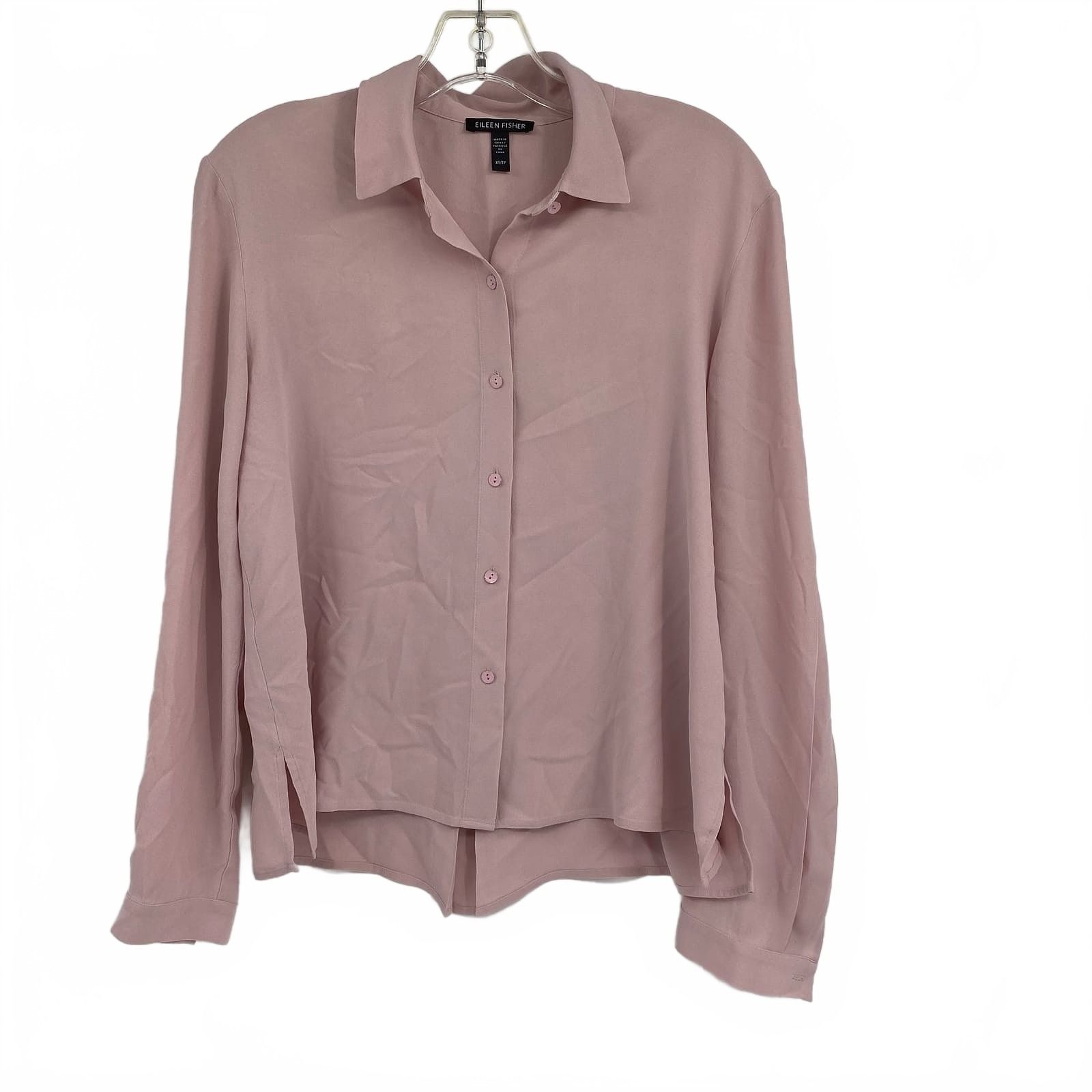Eileen Fisher Pink Button-Up Shirt