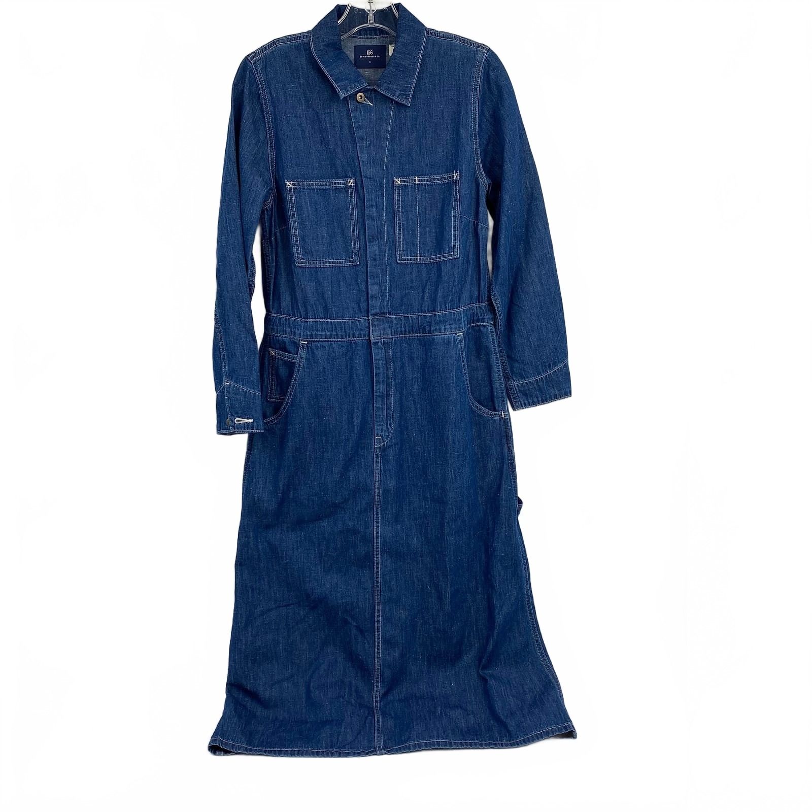 Levi’s Blue Maxi Dress Shirt Japanese Denim