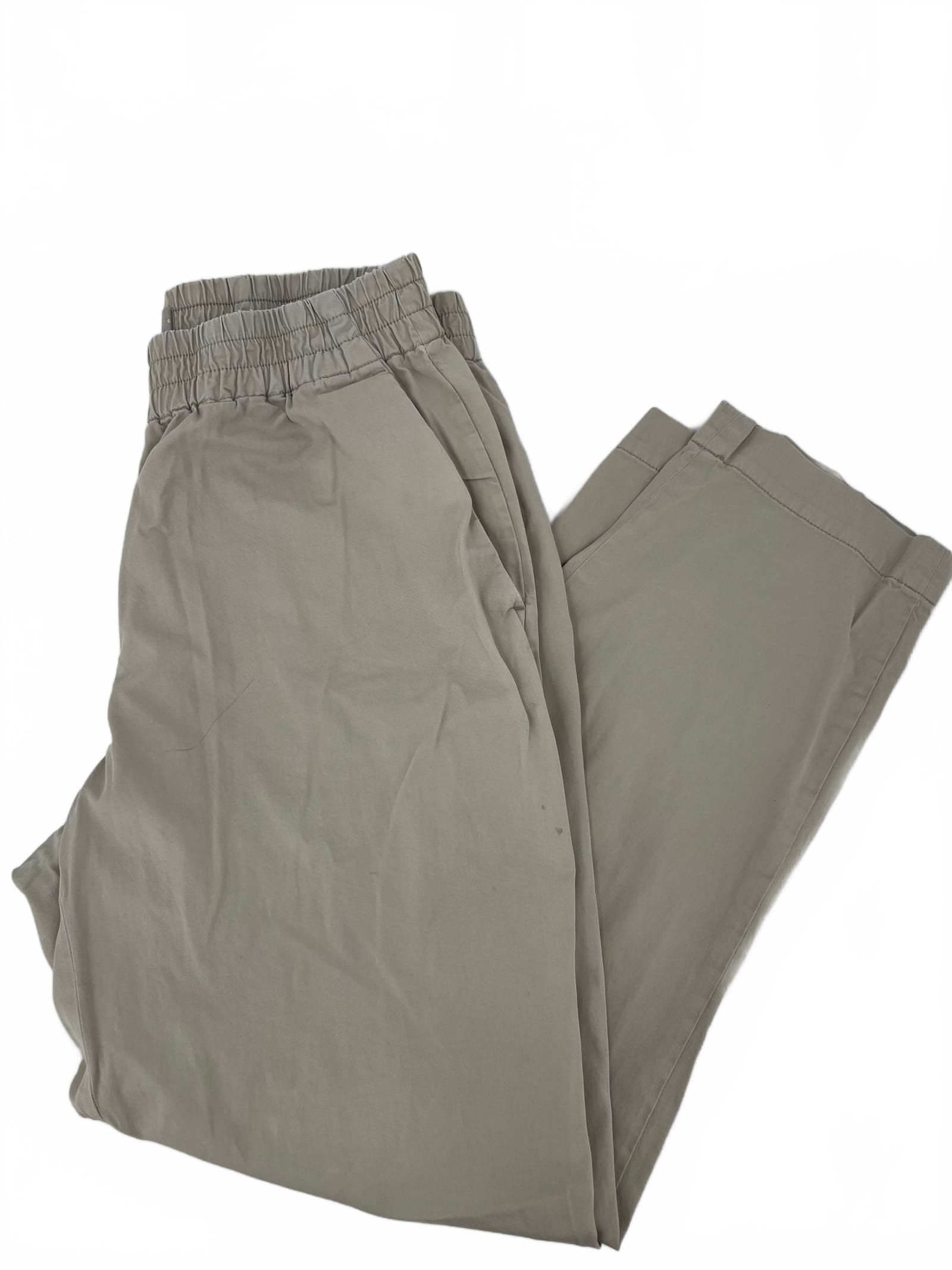 Everlane Beige Cotton Straight Leg Pants