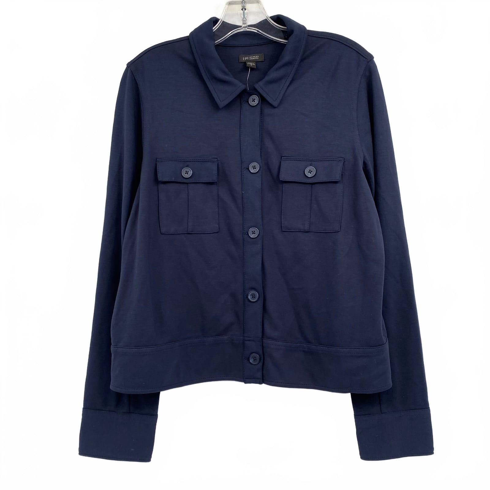 J. Jill Blue Button-Up Shacket