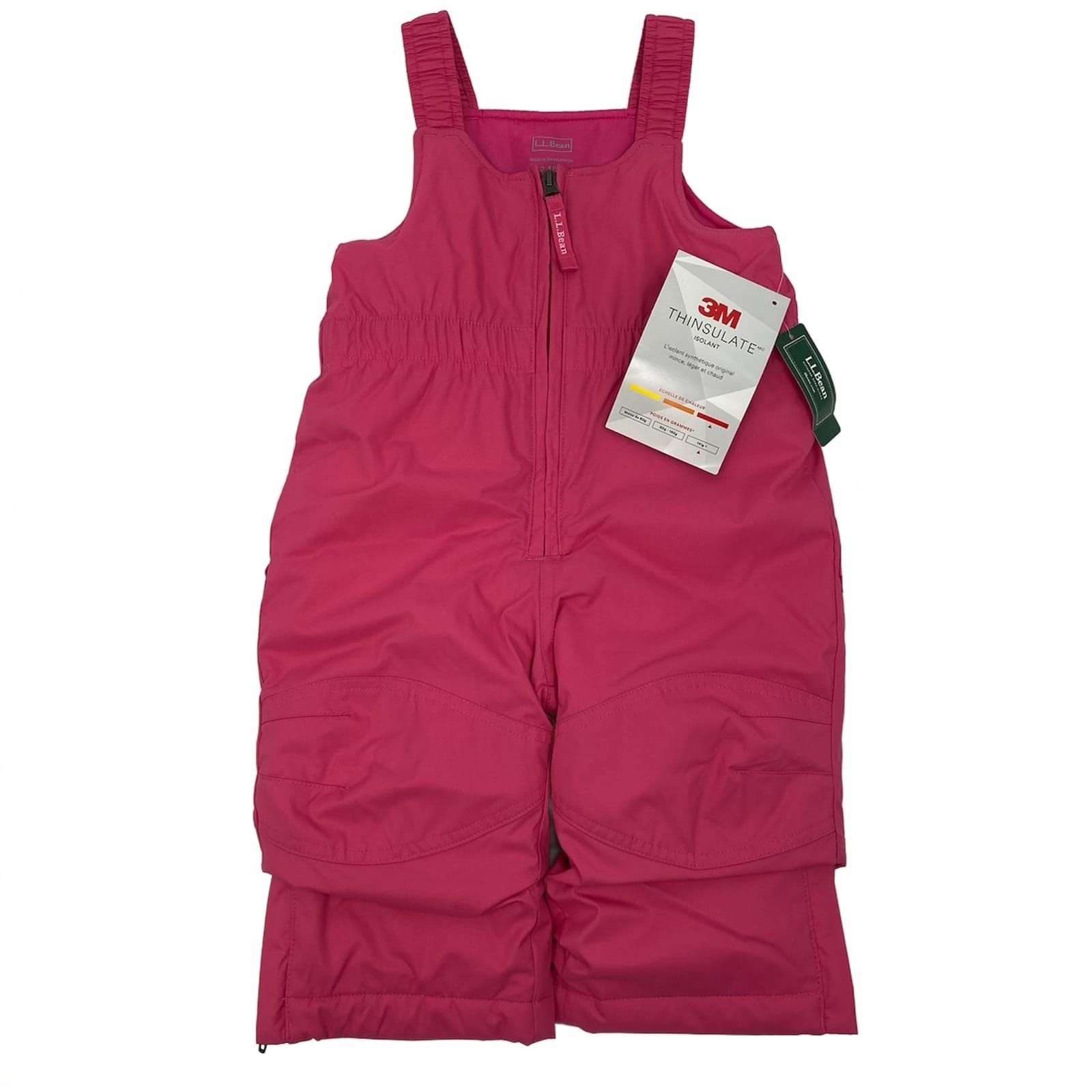 L.L. Bean Pink Overall Snow Pants
